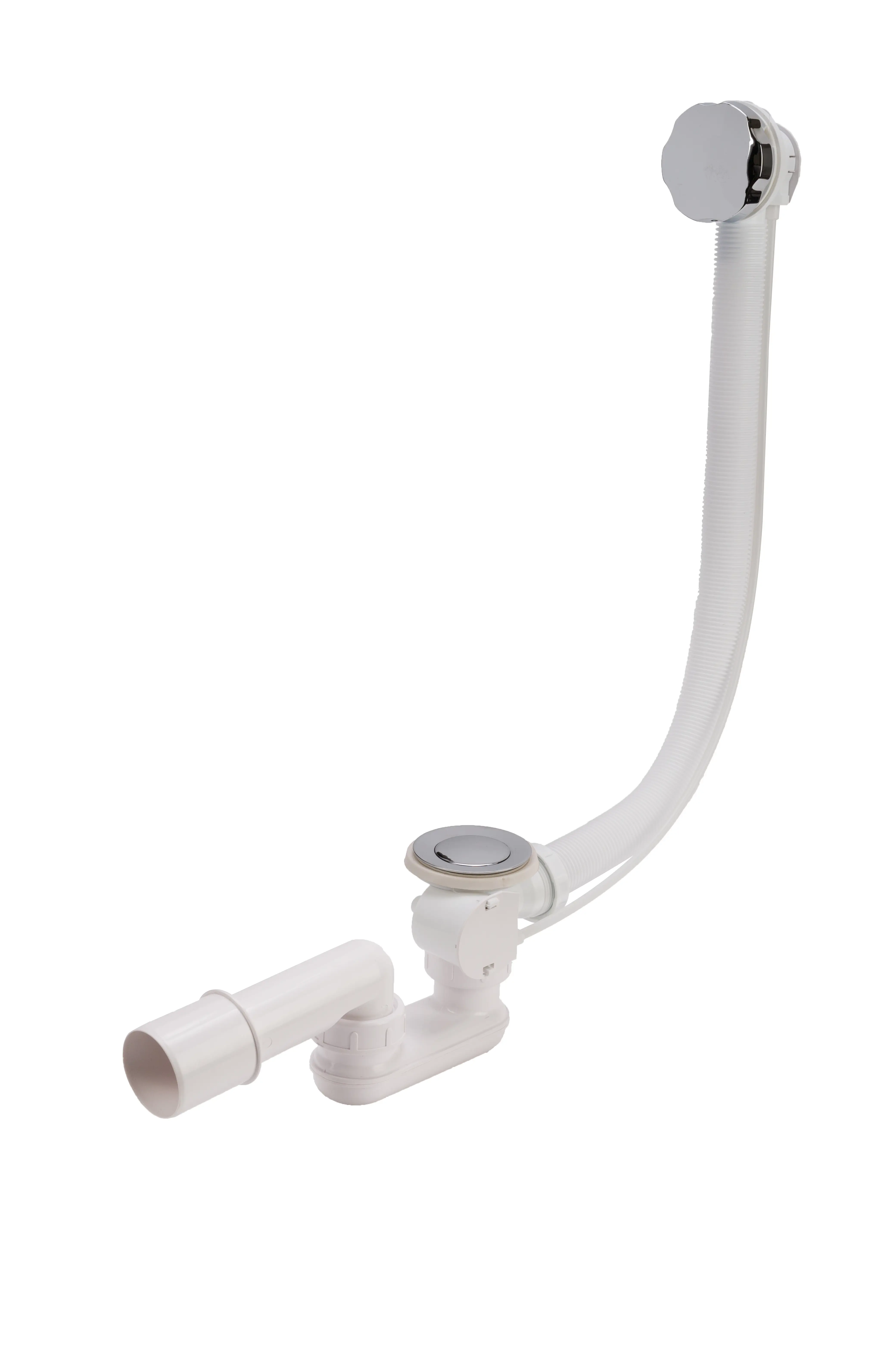 Изображение товара Слив-перелив с сифоном Vega V55R полуавтоматический Хром длина 60 см