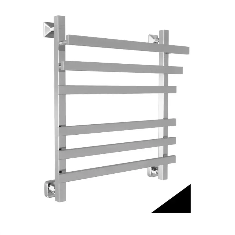 Изображение товара Полотенцесушитель водяной Двин F Plaza 50x60 см нержавеющая сталь 1/2" К3 квадрат цвет черный матовый