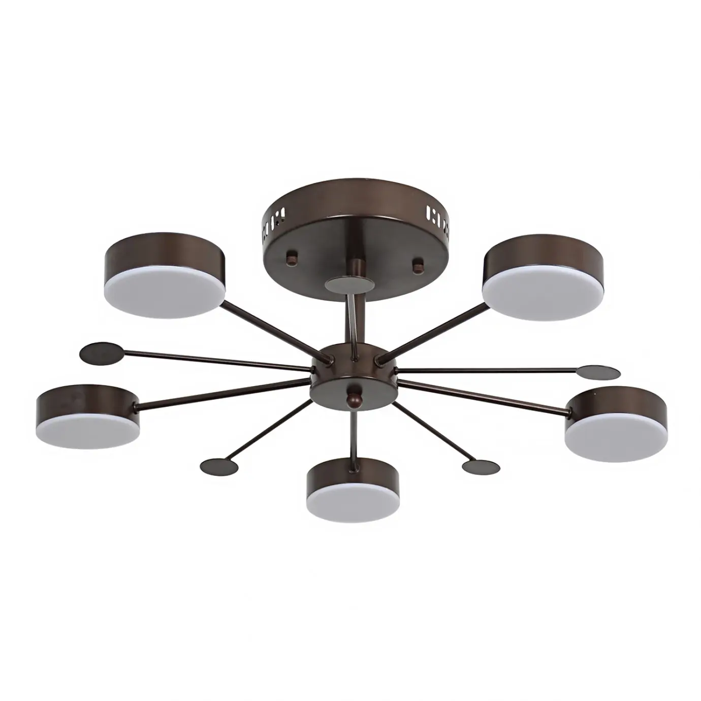 Изображение товара Потолочная люстра De markt 632016705 20.47 м² холодный белый свет цвет коричневый