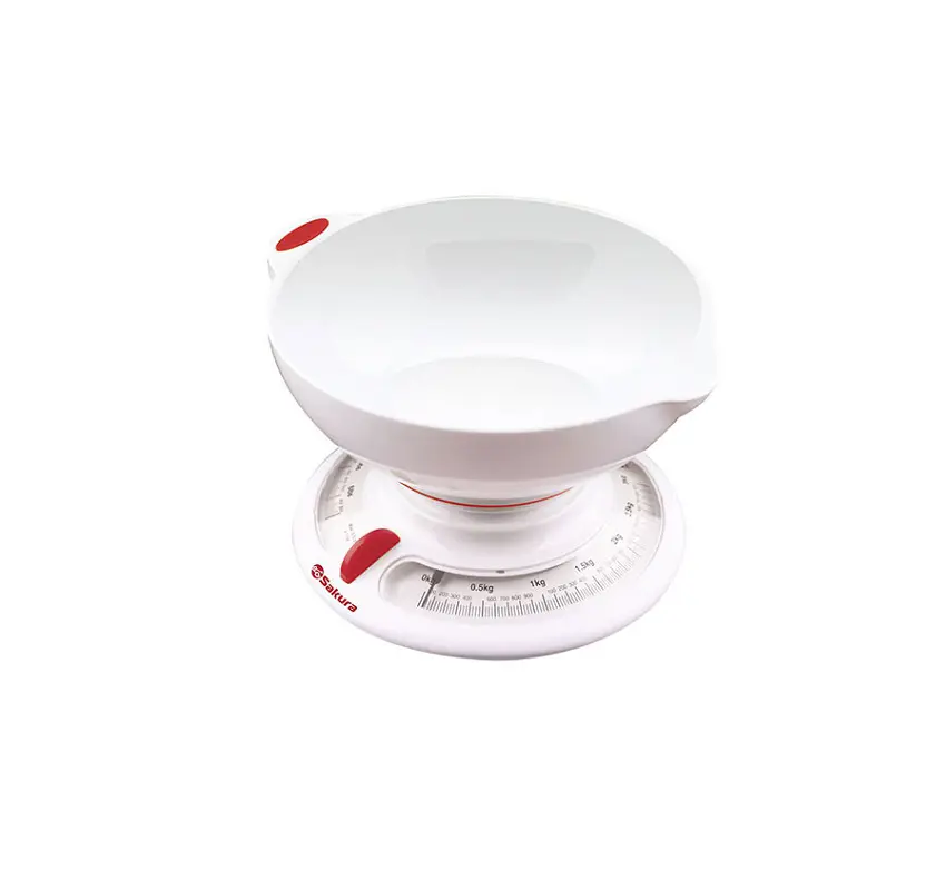 Изображение товара Кухонные весы механические Sakura SA-6004WR максимальная нагрузка 3 кг SA-6004WR