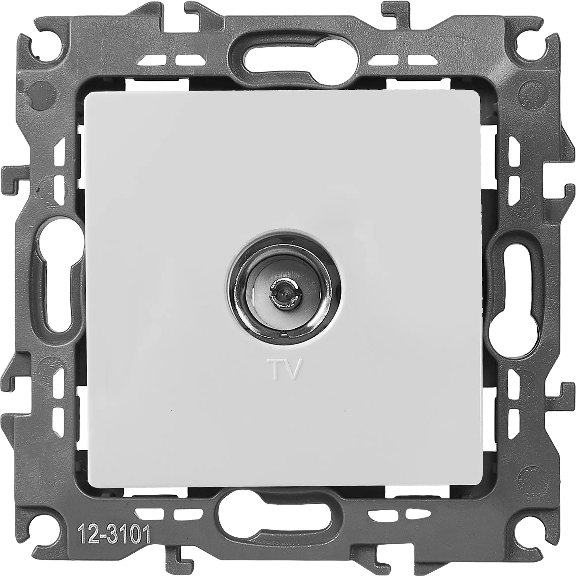 Изображение товара Встраиваемая телевизионная розетка Эра 12-3101-01 белая, IP20, 220 В, 16 А