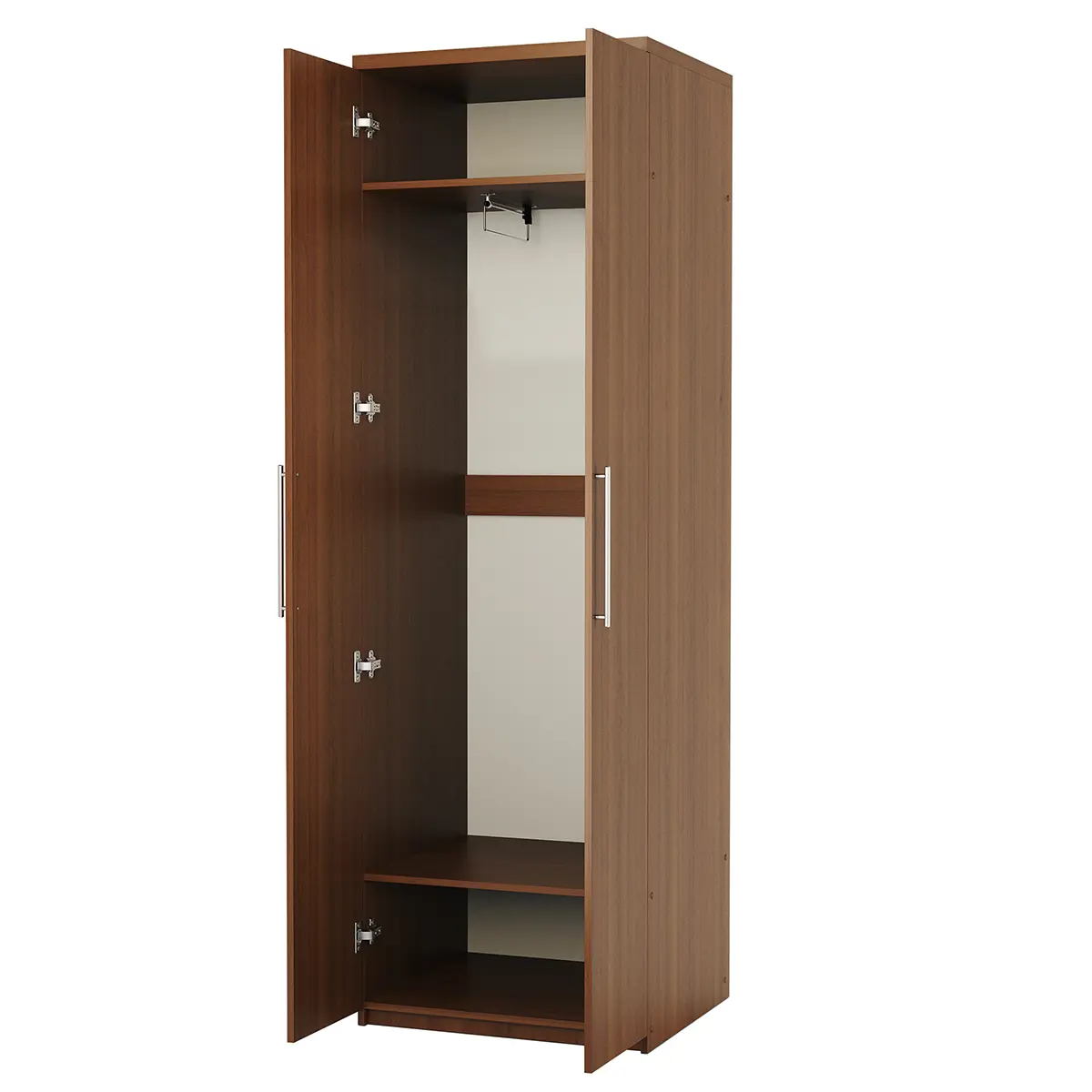 Изображение товара Шкаф распашной МШ-21 из ЛДСП 100x220x45 см орех классика