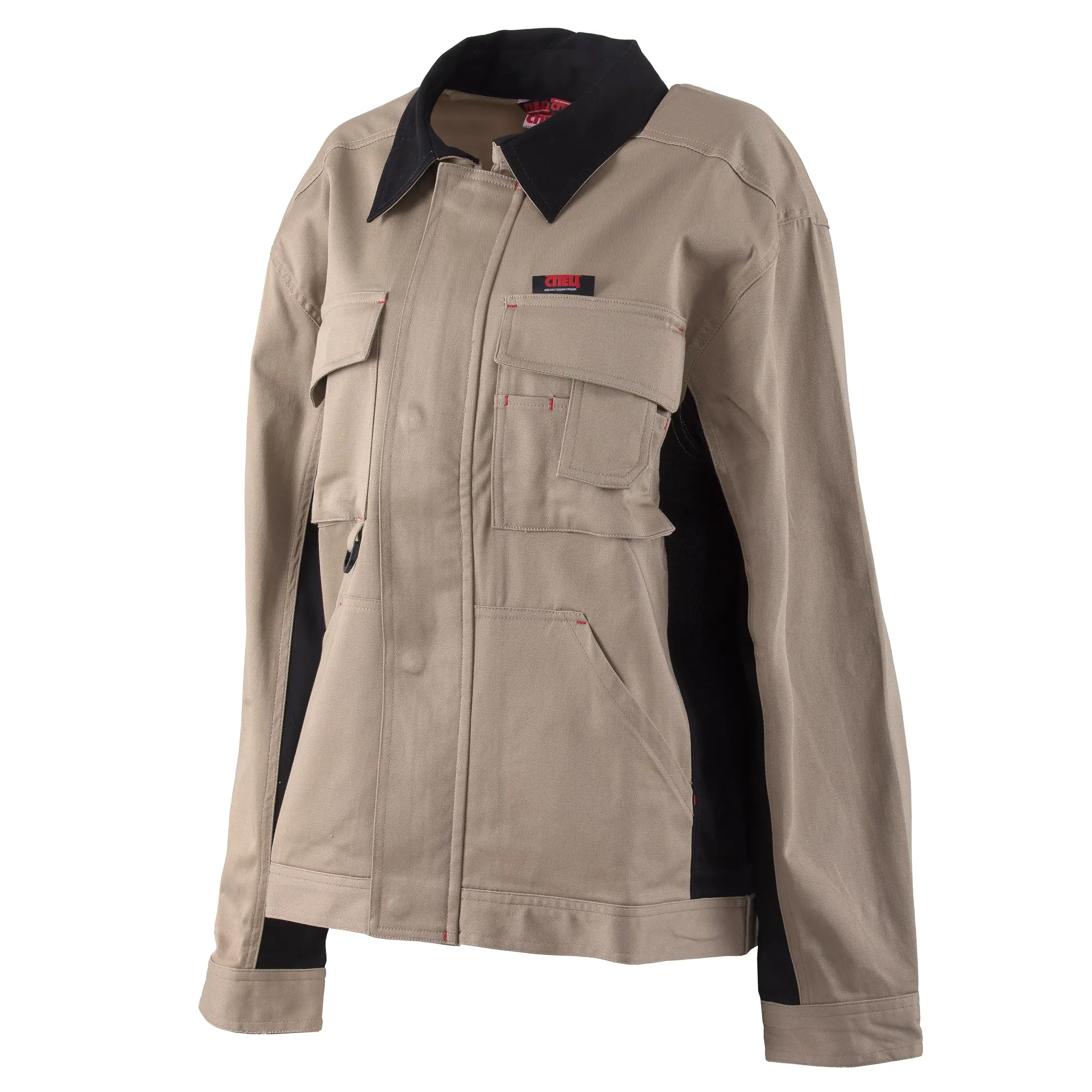 Изображение товара Куртка рабочая Спец-Авангард цвет бежевый/черный размер 52-54 рост 170-176 см