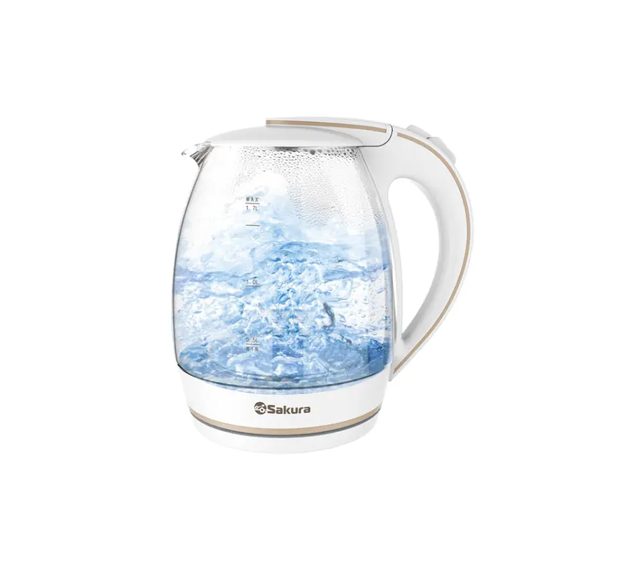 Изображение товара Электрический чайник Sakura SA-2730W 1.7 л стекло цвет белый