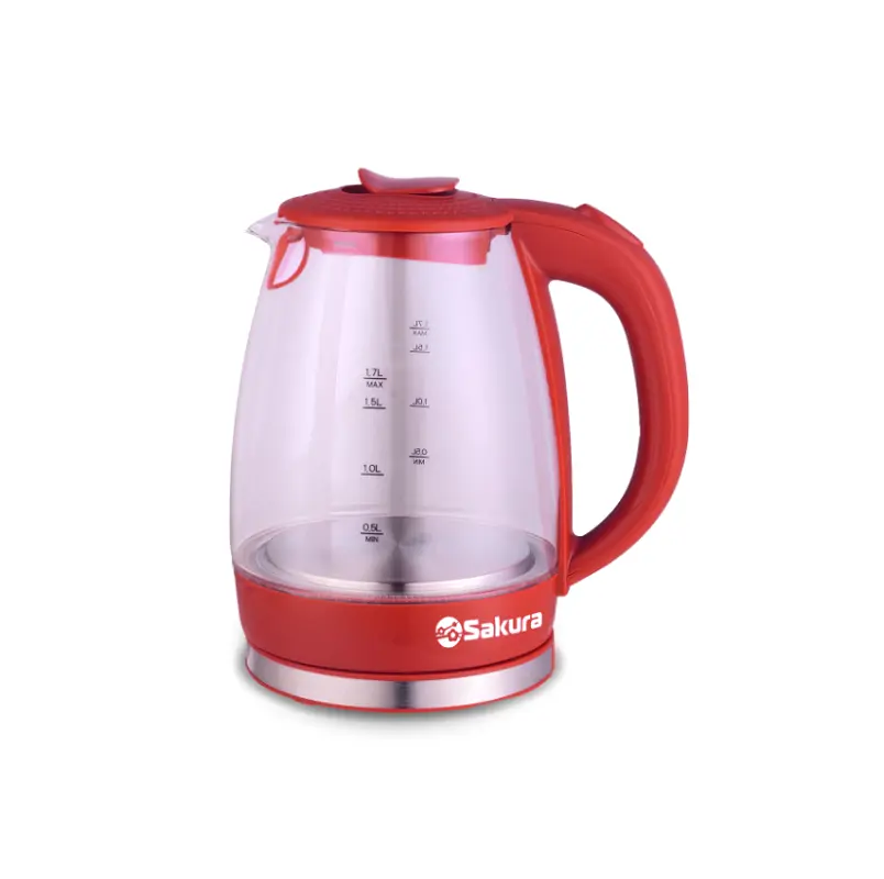 Изображение товара Электрический чайник Sakura SA-2717R 1.7 л стекло цвет красный