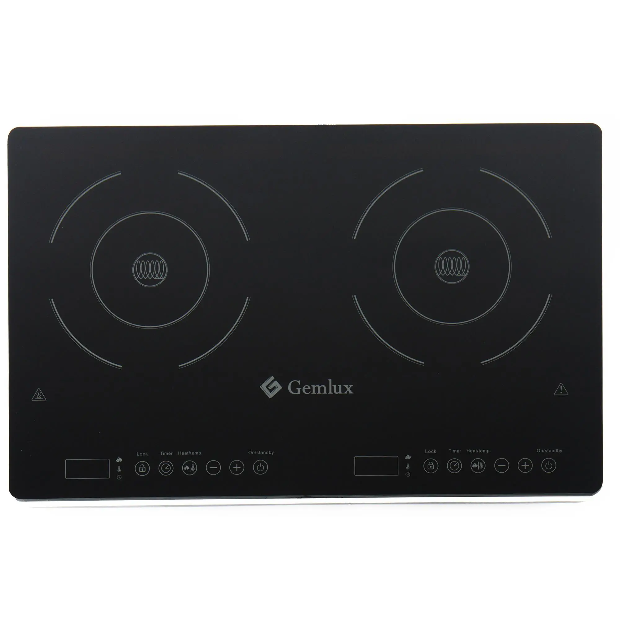 Изображение товара Индукционная настольная плита Gemlux GL-IP1718TC 60 см 2 конфорки цвет черный