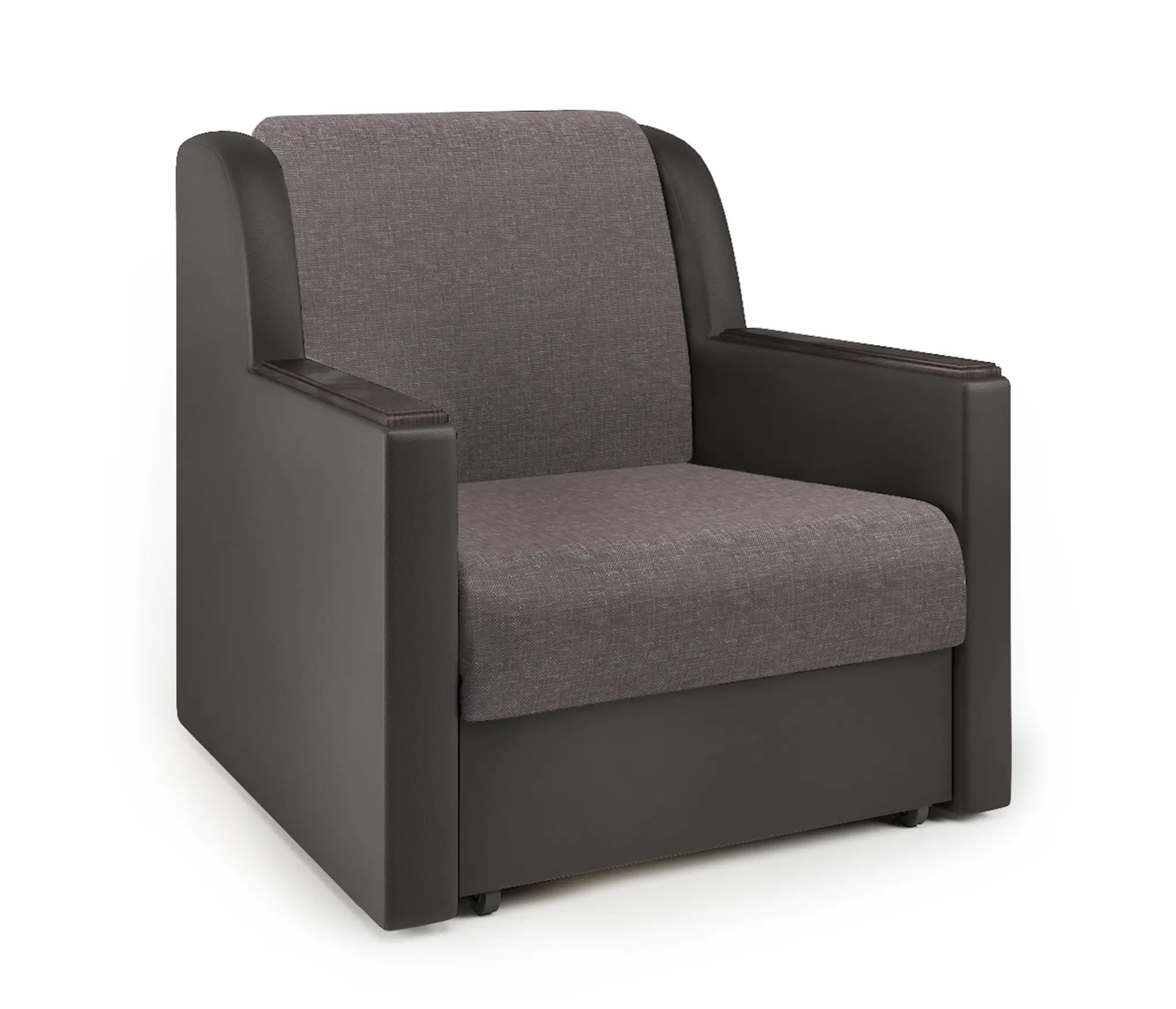 Изображение товара Кресло-кровать Шарм-Дизайн Аккорд Д 60 коричневое мебельное из дерева