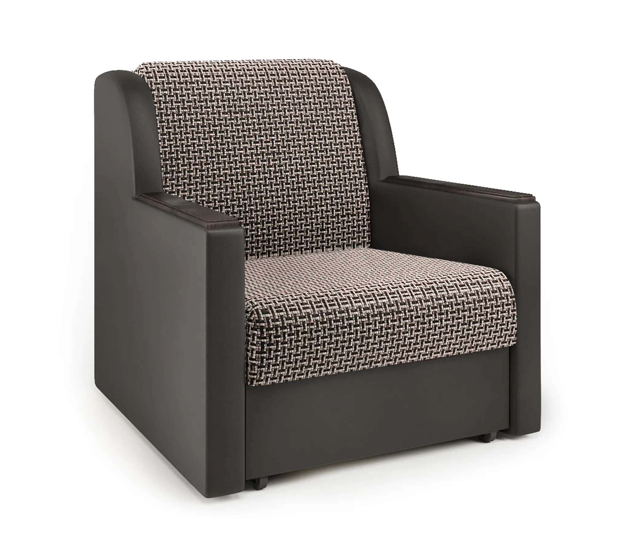 Изображение товара Кресло-кровать Шарам-Дизайн Аккорд Д 70 коричневое для гостиной и спальни