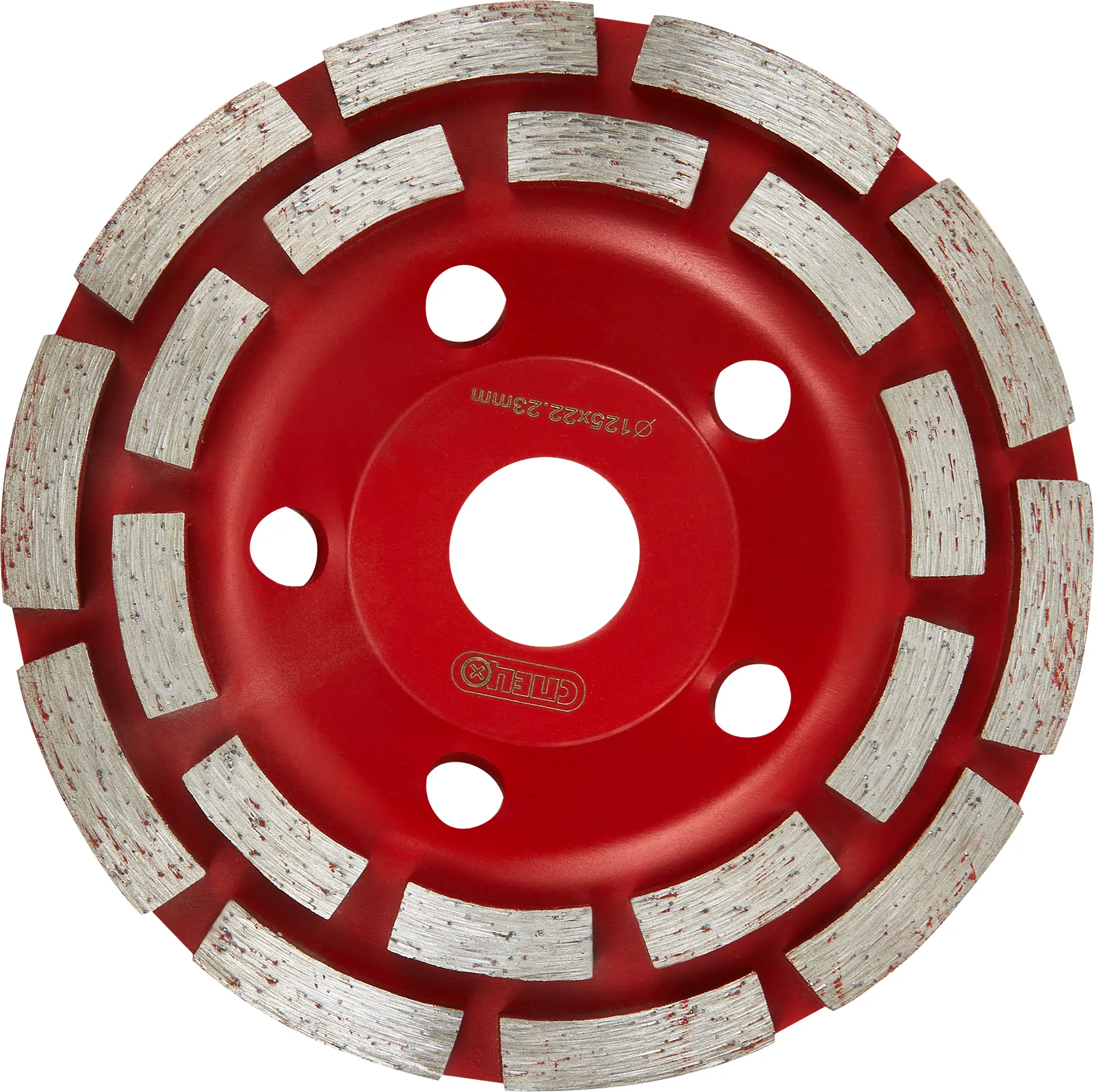 Изображение товара Чашка алмазная двухрядная Спец 125x22.2 мм для шлифовки