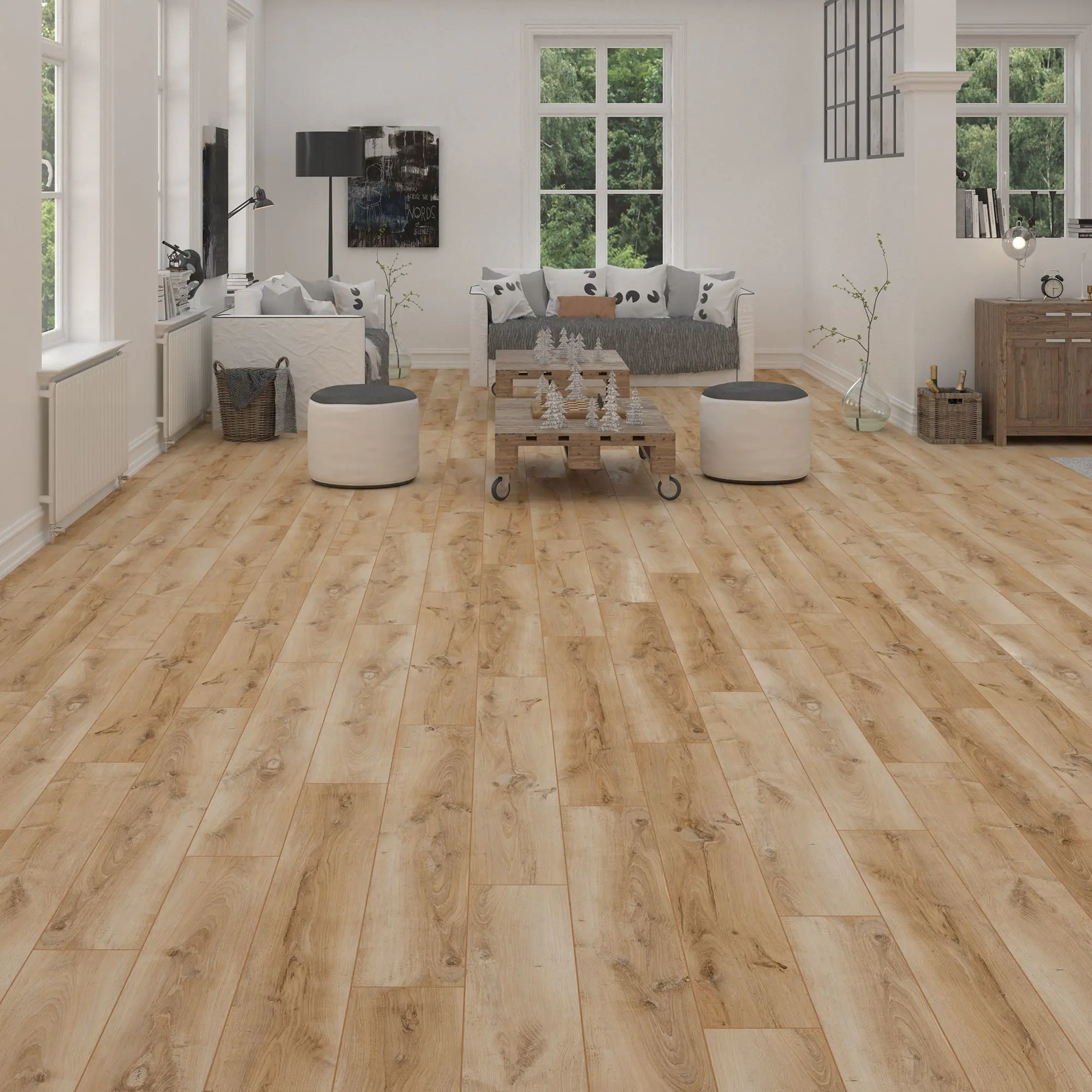 Изображение товара Ламинат Дуб Луара 33 класс 4 фаски 12 мм KR 1 332 м²