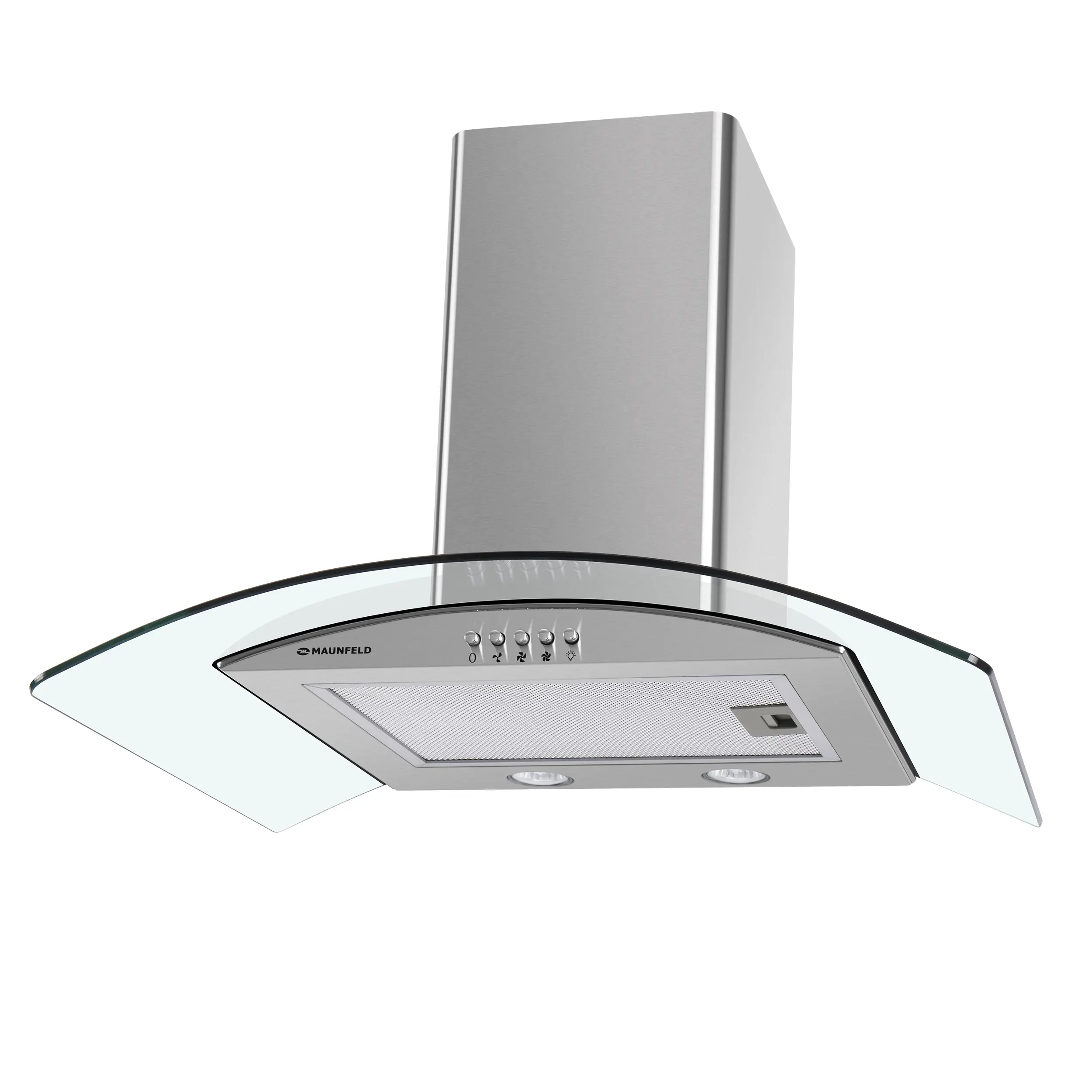 Изображение товара Кухонная вытяжка Maunfeld Ancona PlusA 60 нержавеющая сталь\прозрачное стекло