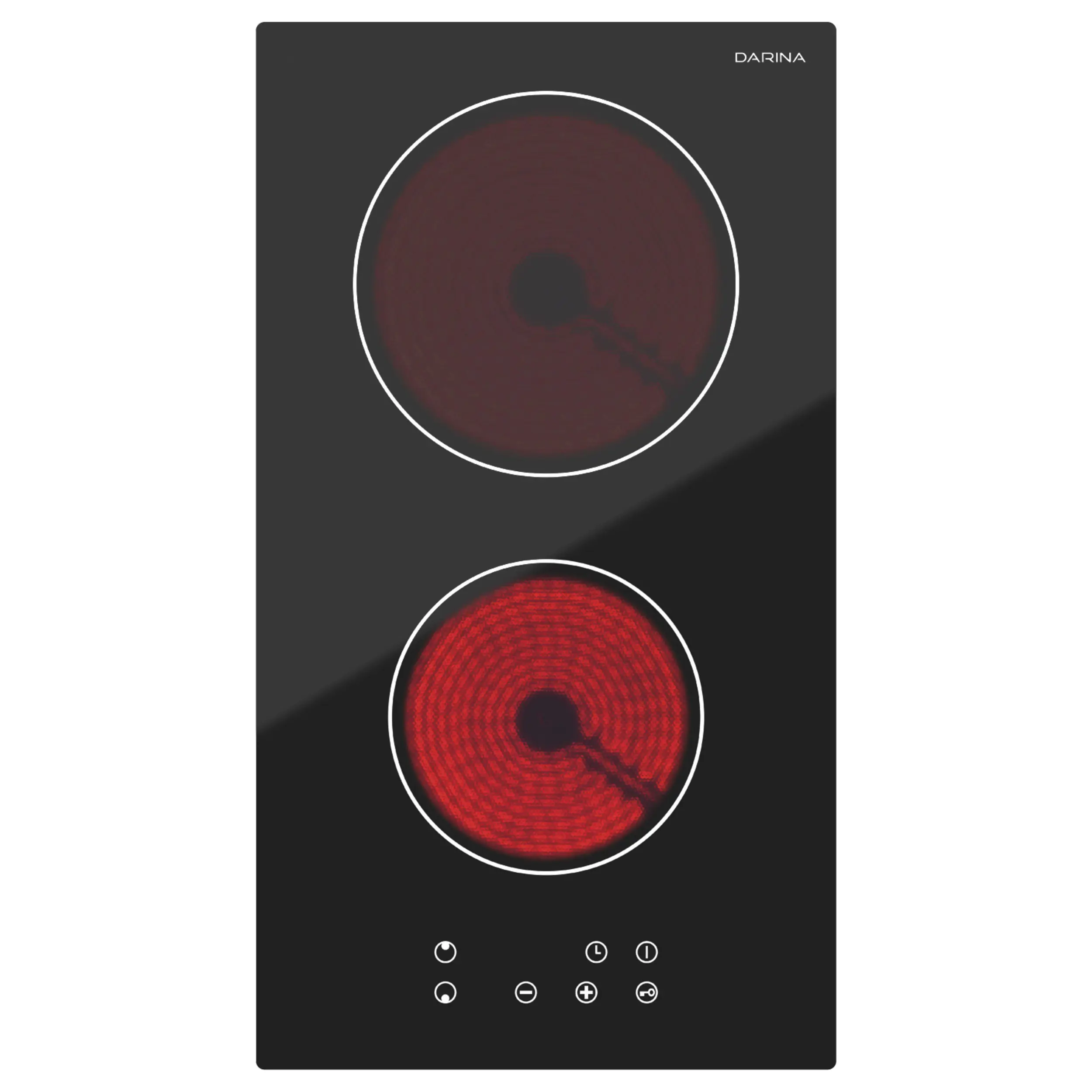 Изображение товара Электрическая варочная панель Darina P E545 B 28.80 см 2 конфорки цвет черный