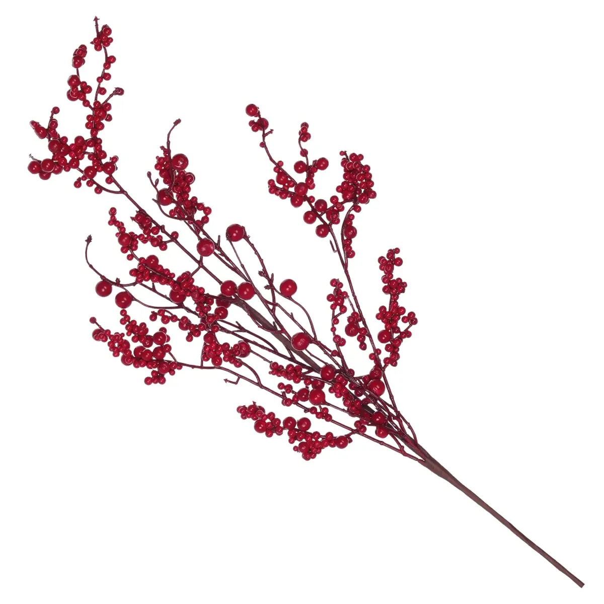 Изображение товара Новогоднее украшение Ветка 83x46 см цвет красный