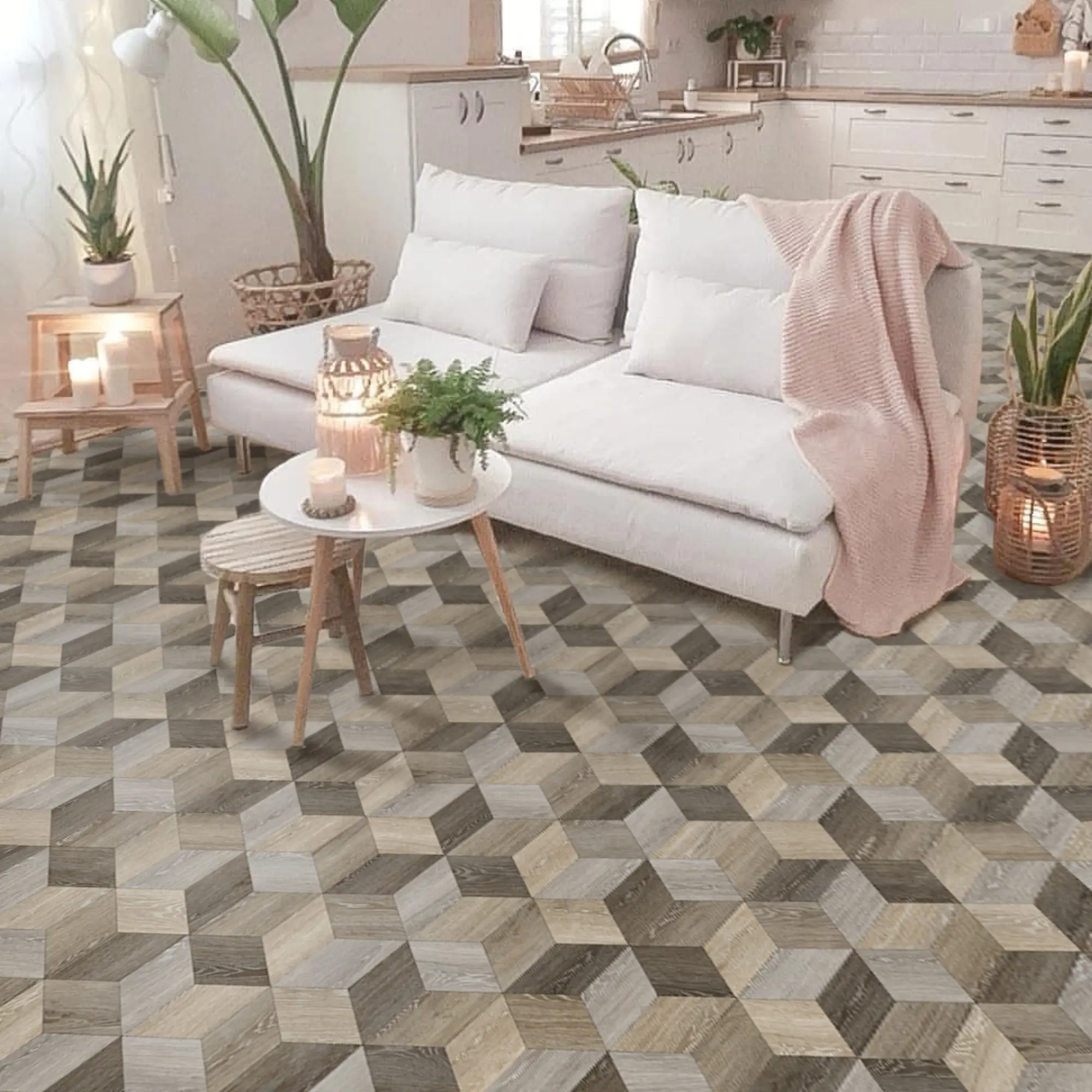 Изображение товара Линолеум "Дуб Темпл" 32 класс 4 м влагостойкий звукоизоляция