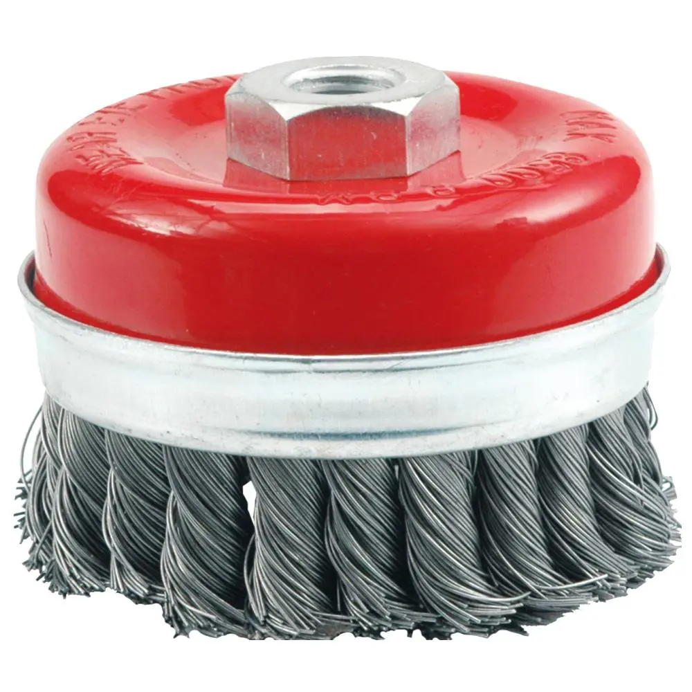 Изображение товара Щётка для УШМ Vorel 65 мм витая проволока M14 для очистки и зачистки