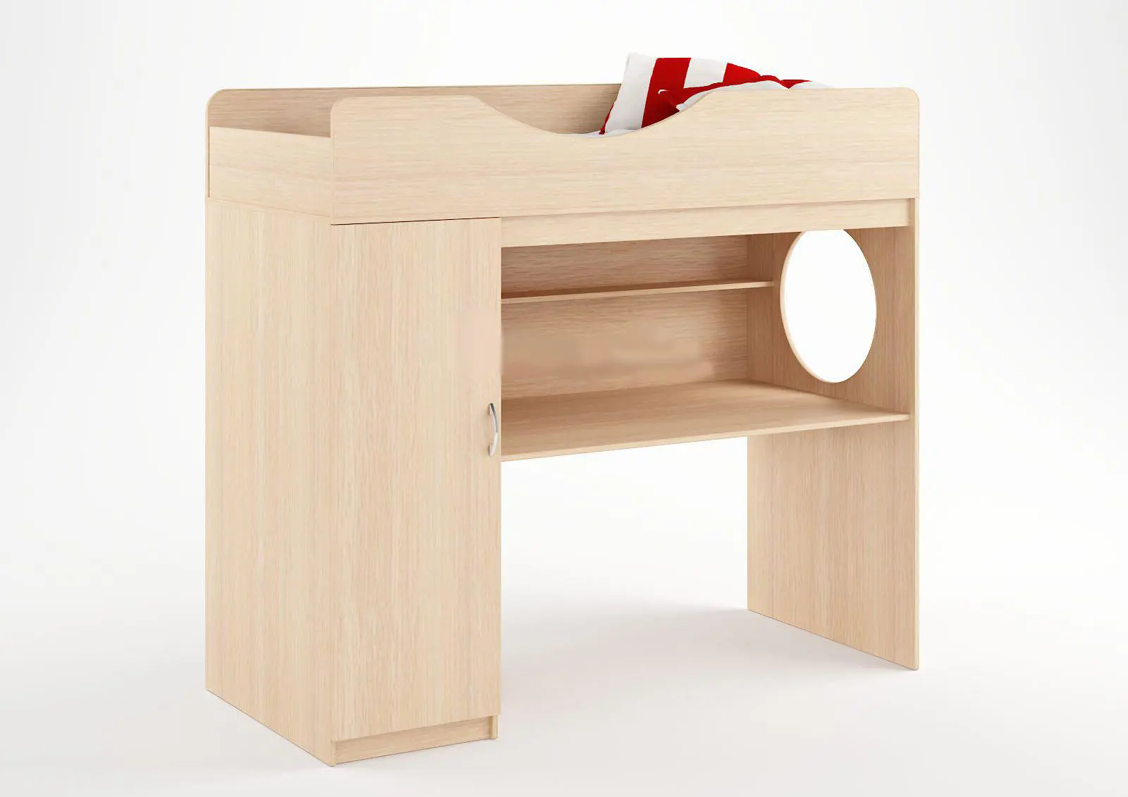 Изображение товара Кровать Кариви Сказка 185x166x84 см ЛДСП цвет дуб молочный