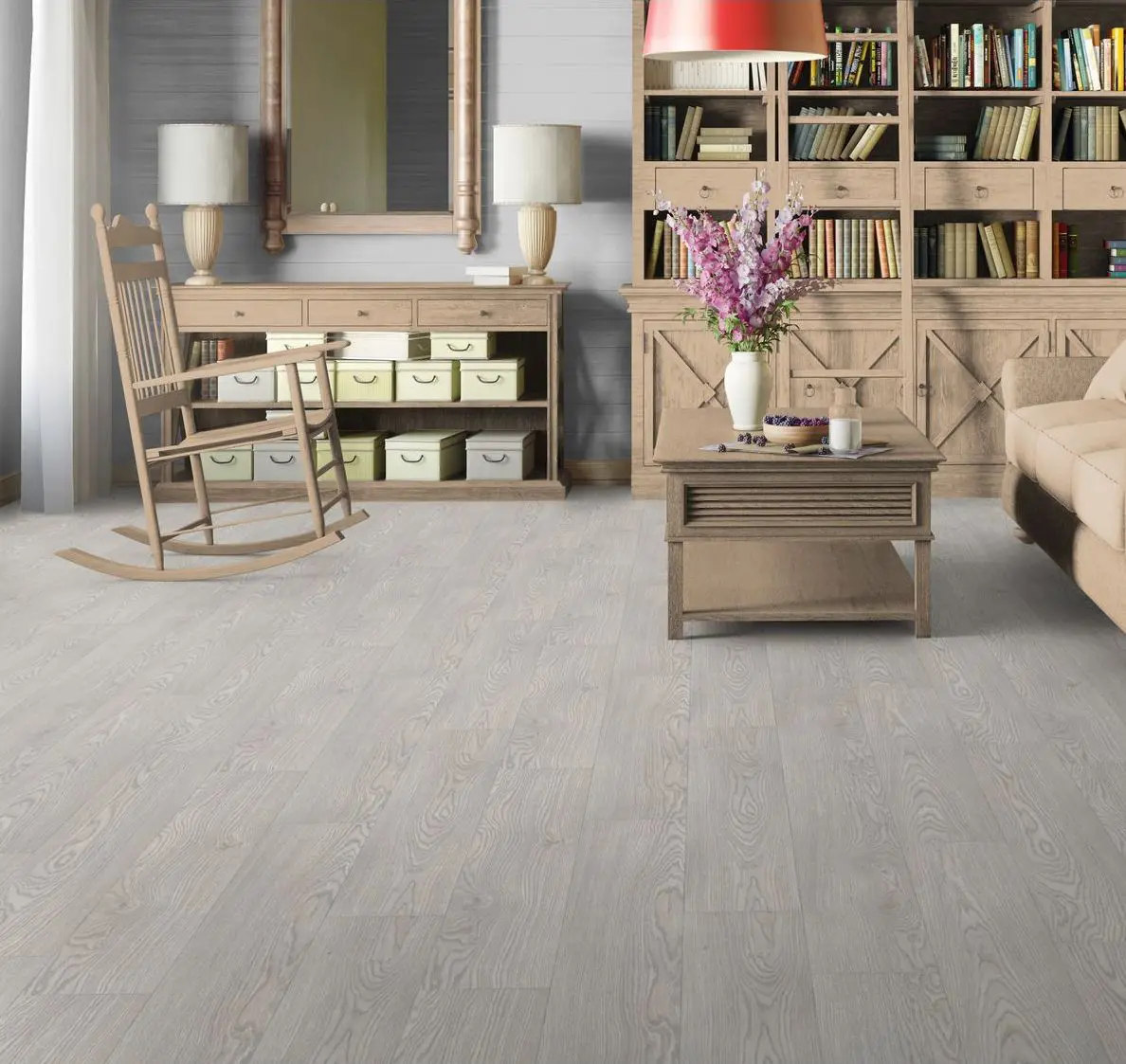 Изображение товара Линолеум "Дуб Прованс", 32 класс, 4 м, структурное дерево, Россия