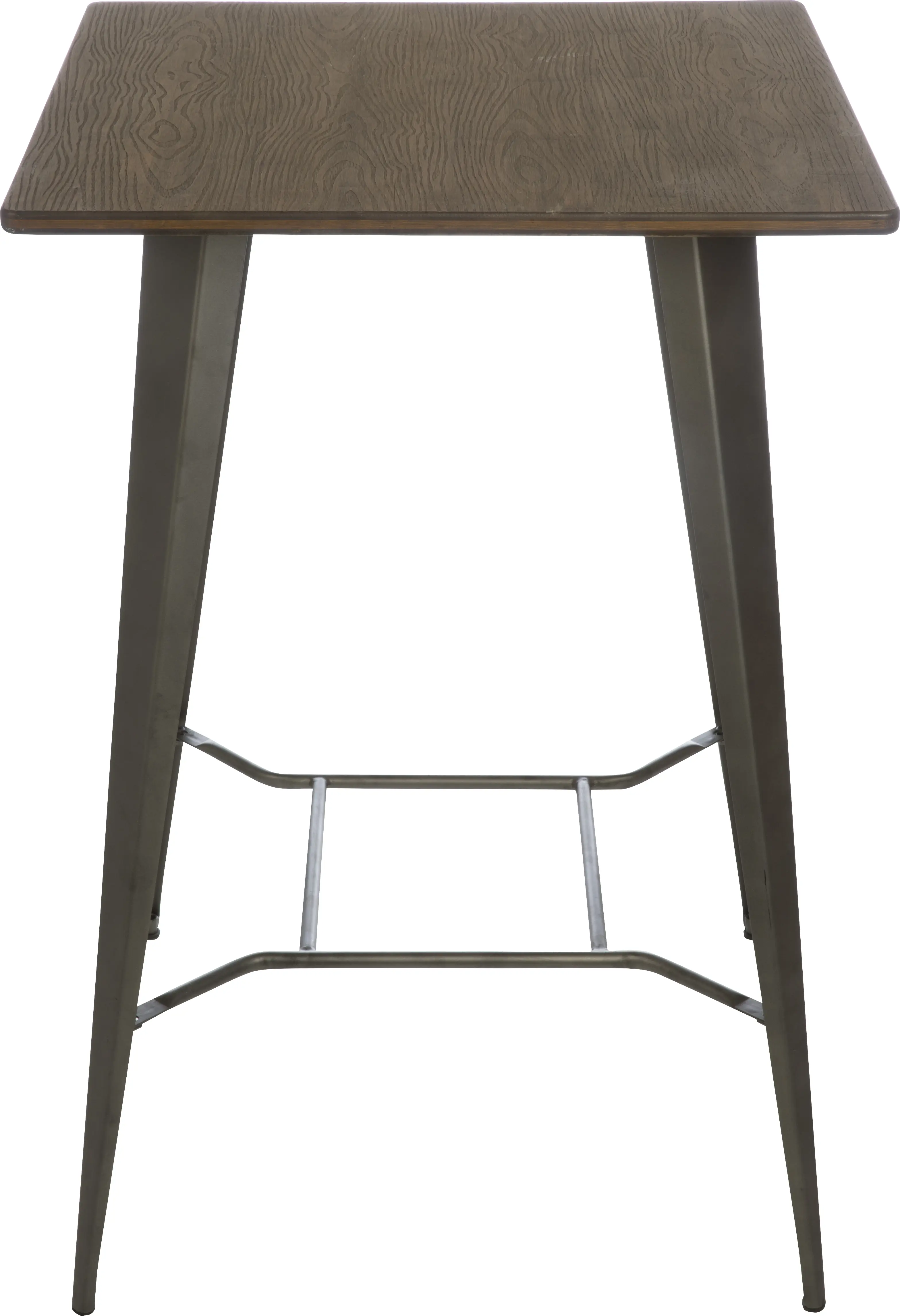 Изображение товара Стол садовый квадратный Soho из металла и бамбука 70x70x102 см