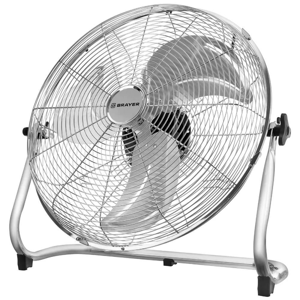 Изображение товара Вентилятор напольный Brayer BR4960 110 Вт D57 см цвет нержавеющая сталь