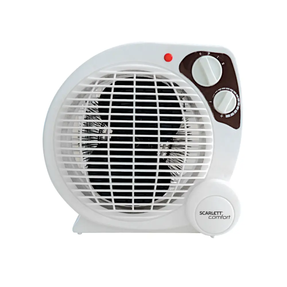 Изображение товара Тепловентилятор спиральный электрический Scarlett SC-FH211S с механическим терморегулятором 2000 Вт