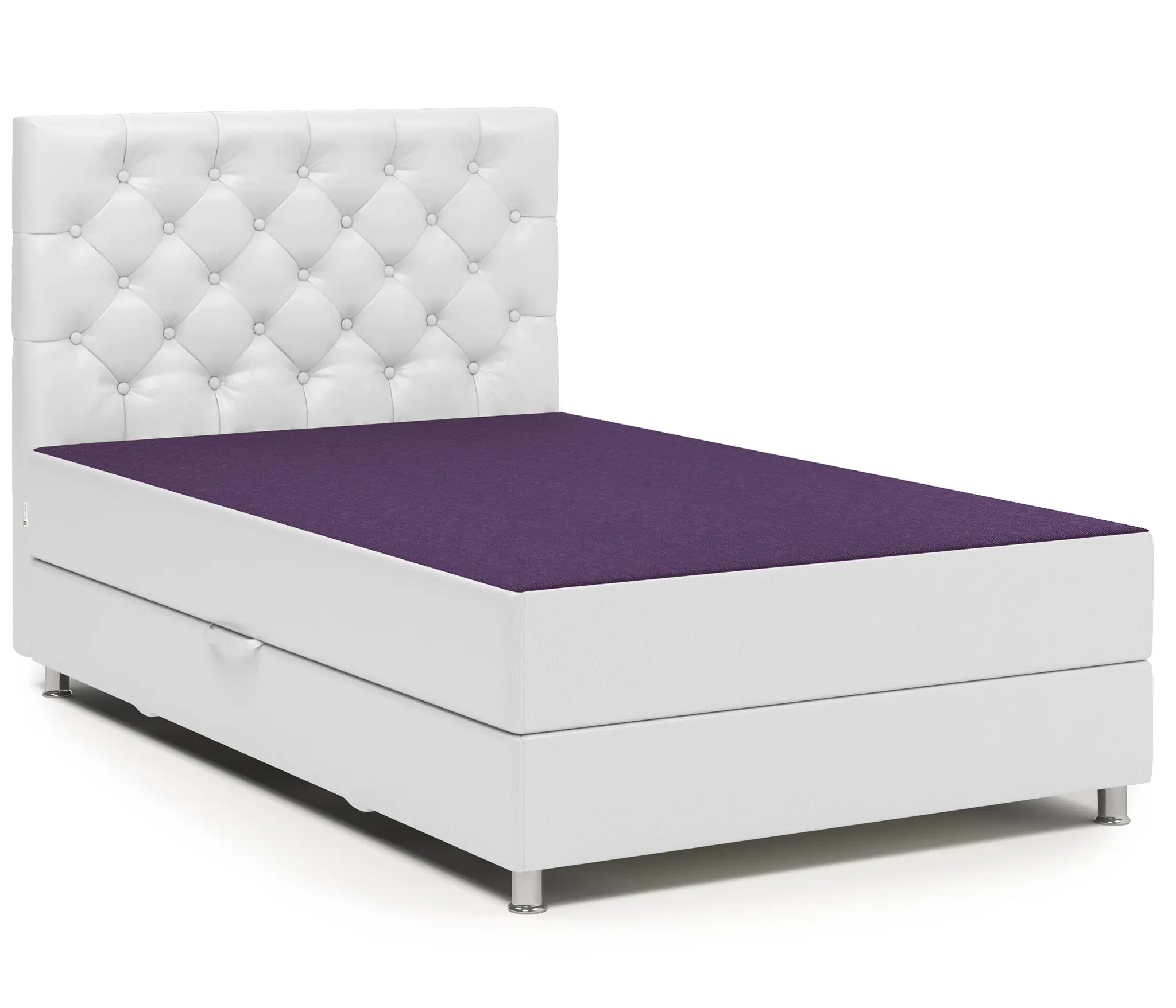 Изображение товара Тахта Шарм-дизайн Шармэль 80430352 90x110x208 см фиолетовая с ящиком и матрасом