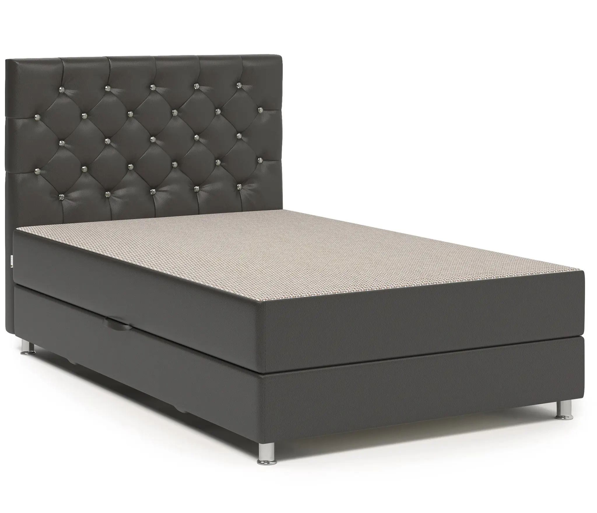 Изображение товара Тахта Шарм-дизайн Шармэль 80430426 люкс кровать с ящиком и матрасом 90x198 см