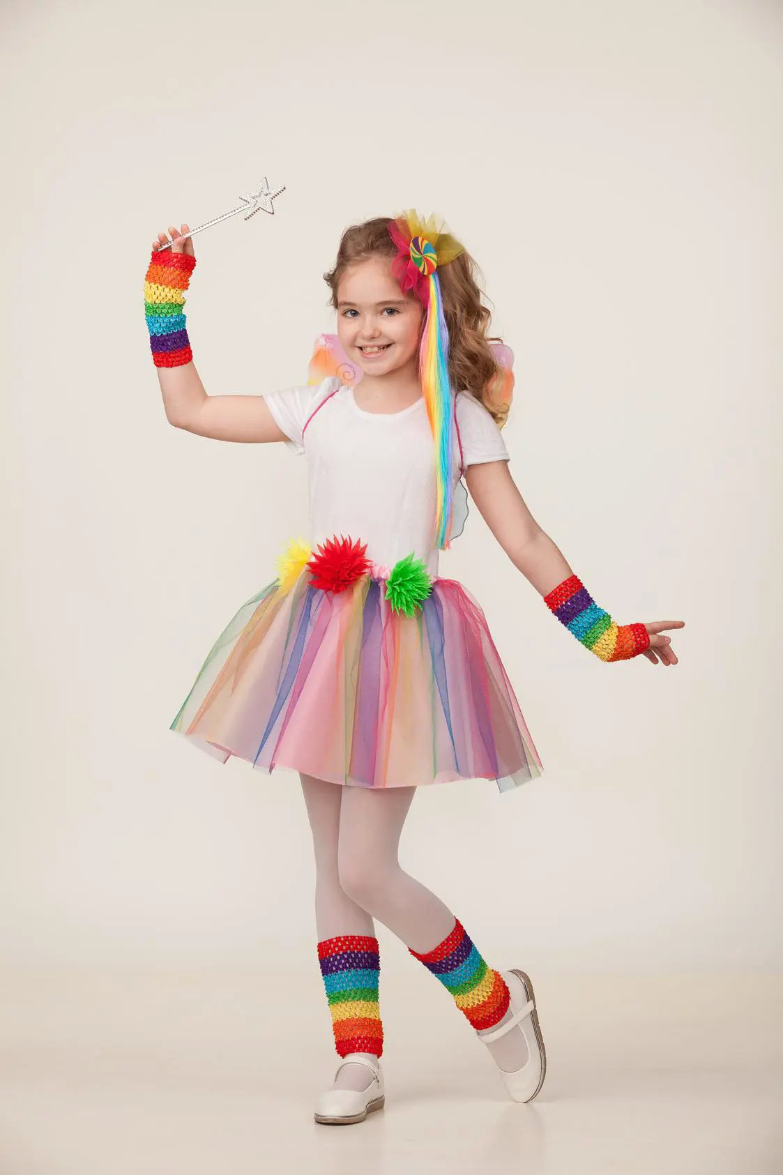 Изображение товара Карнавальный костюм Батик 22-77-116-60 детский Набор девочки Радужка р. 116-60 22-77 для девочки