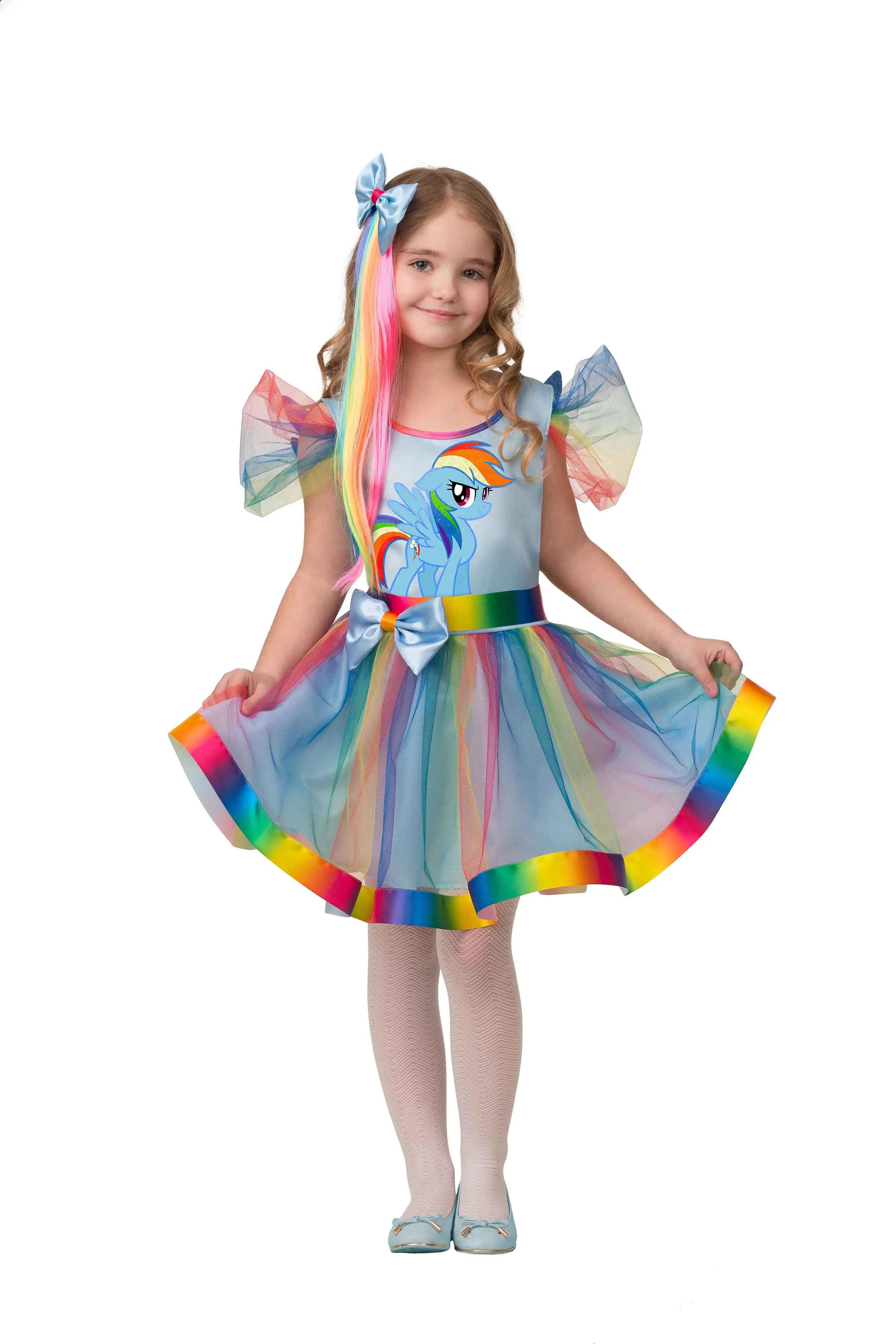 Изображение товара Карнавальный костюм Батик 1915-104-52 детский Радуга Дэш р.104-52 для девочки