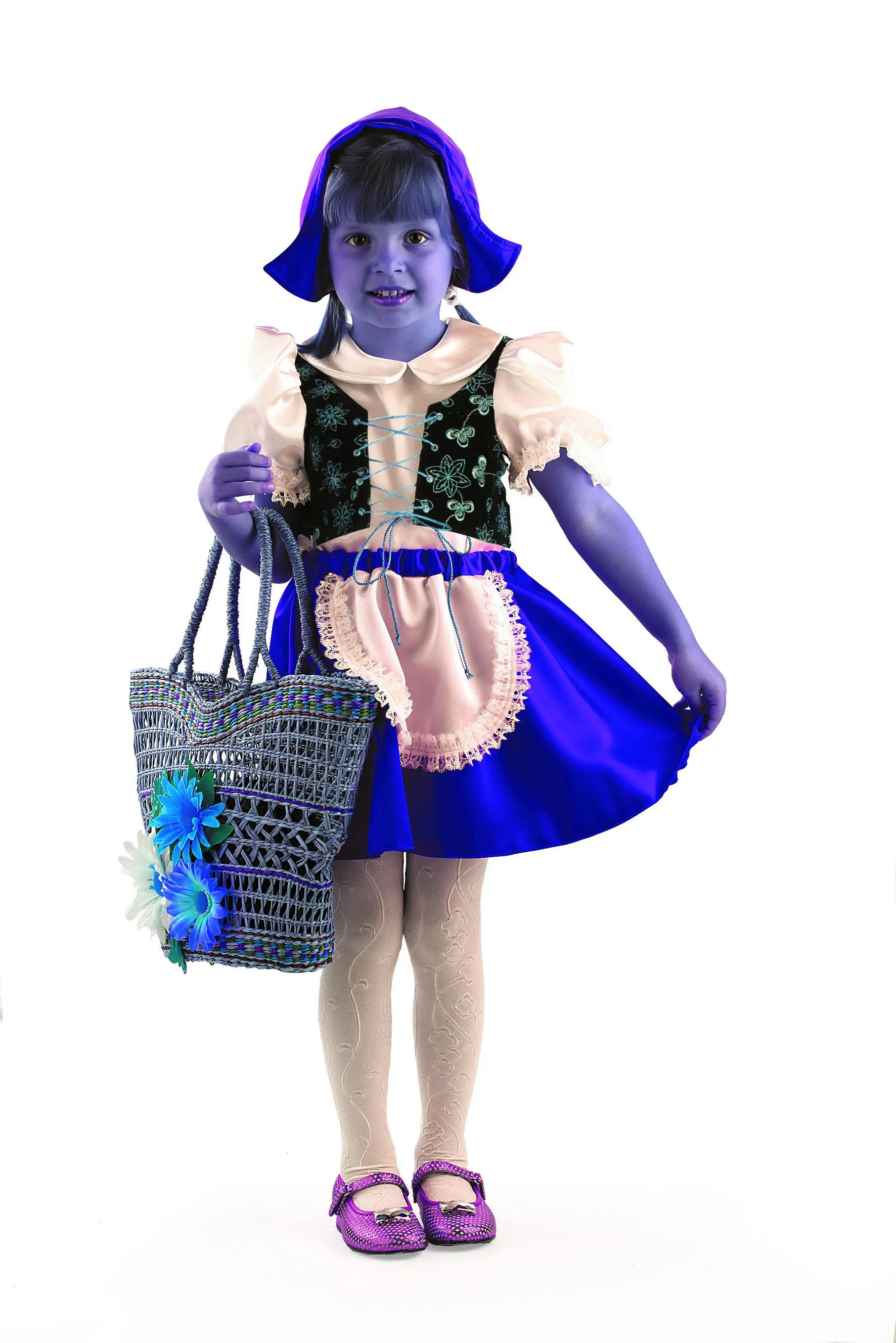 Изображение товара Карнавальный костюм Батик 7002-152-80 детский Красная шапочка р.152-80 7002 для девочки