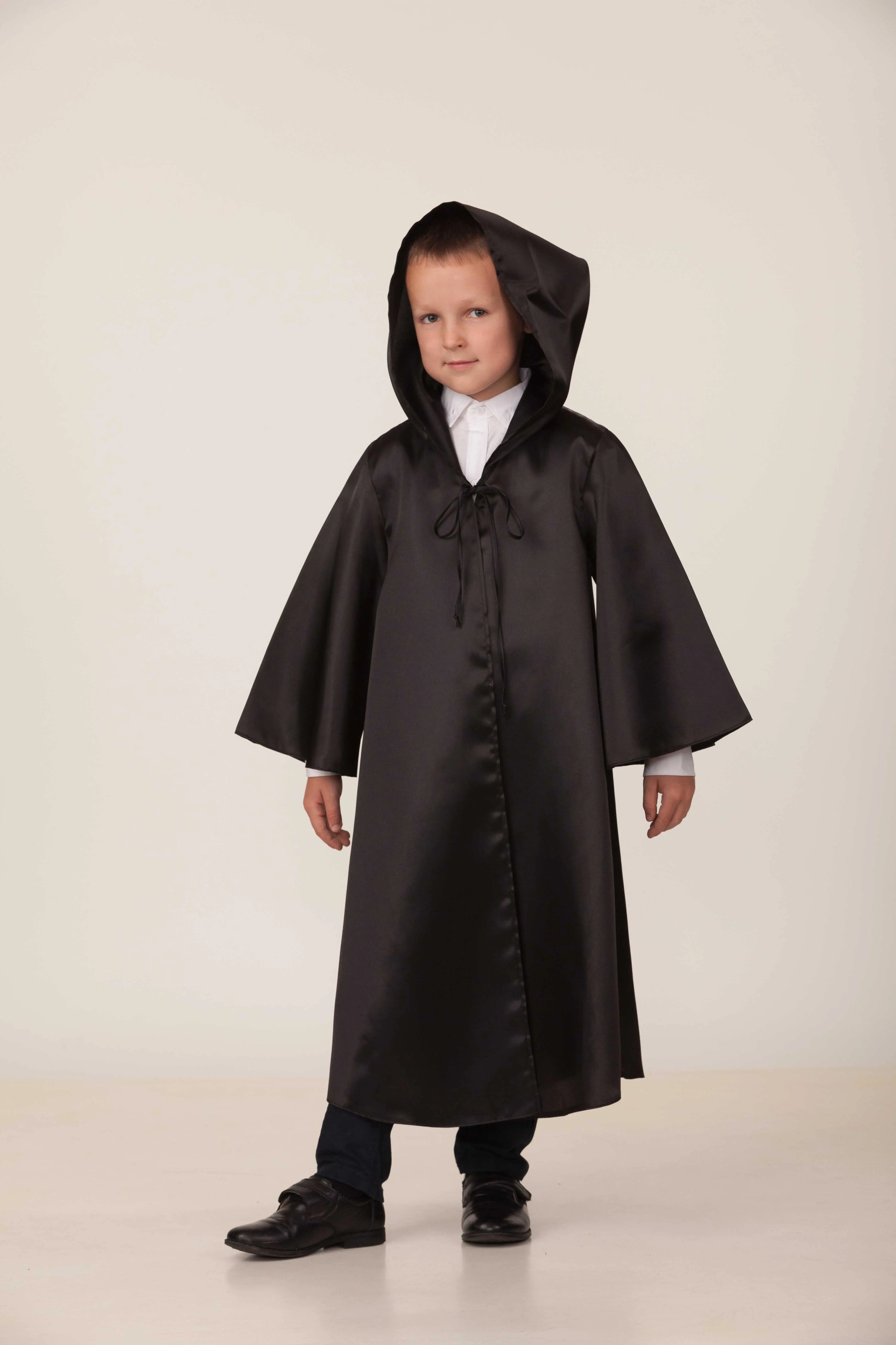 Изображение товара Карнавальный костюм Батик 21-27-1-134-68 Плащ Волшебника (черный) размер 134-68