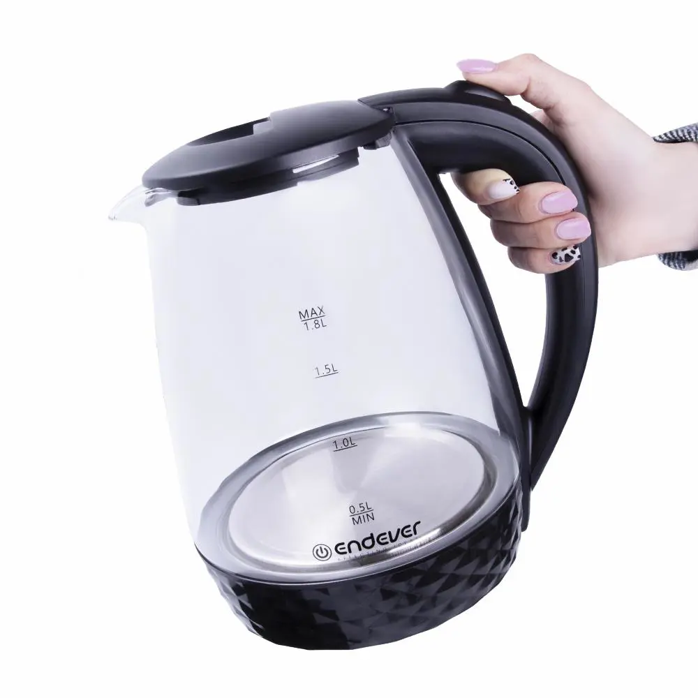 Изображение товара Электрический чайник Endever 90262 1.8 л стекло цвет черный