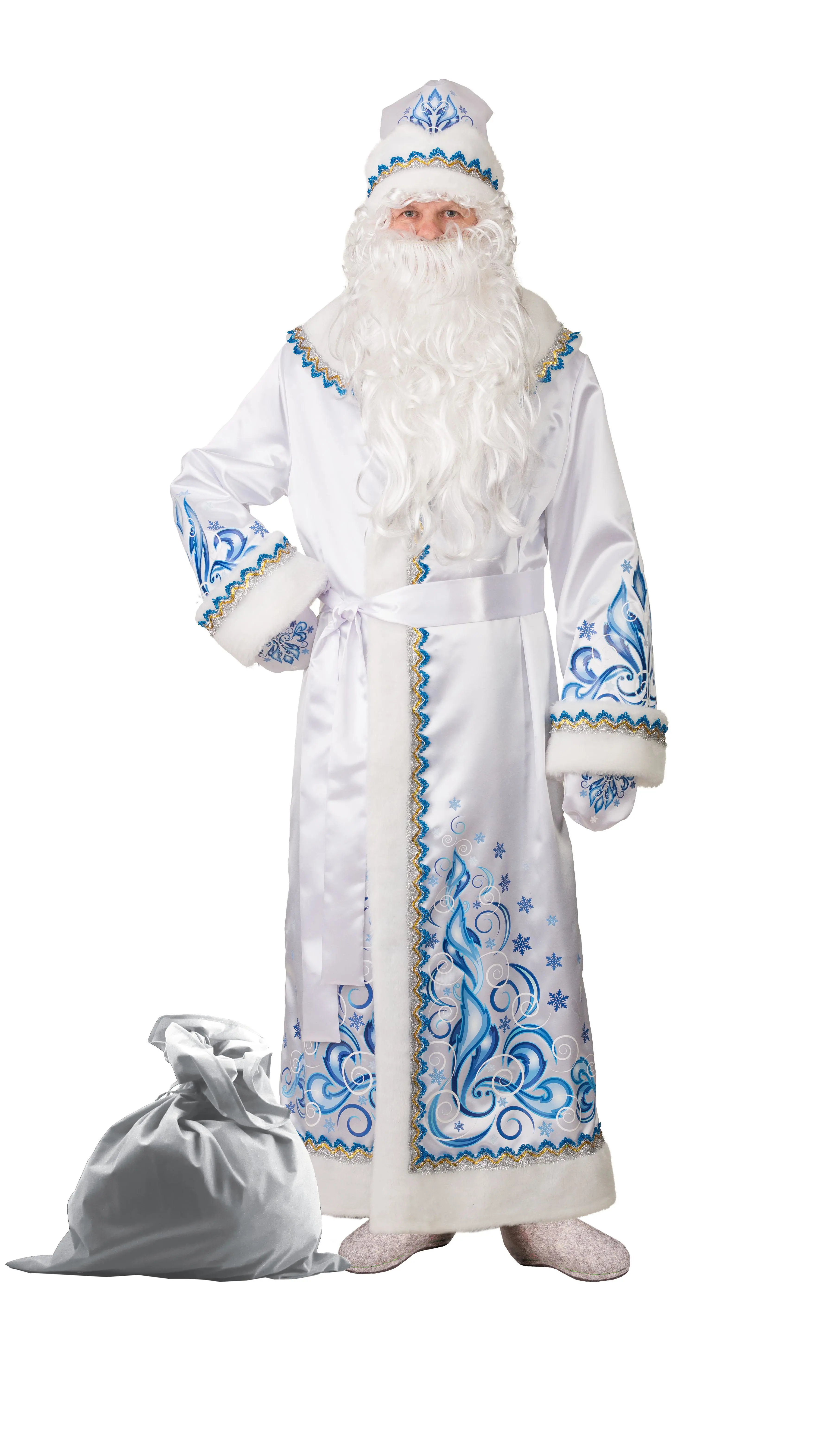 Изображение товара Карнавальный костюм Батик Дед Мороз 5350-54-56 полиэстер размер 56