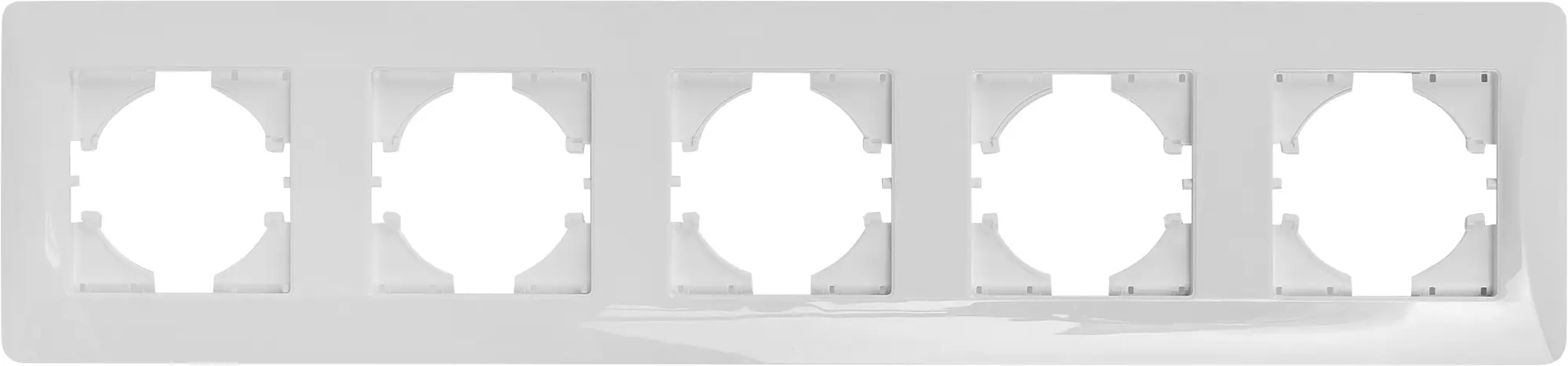 Изображение товара Рамка для розеток и выключателей Gusi Electric Ugra С1150-001 5 постов цвет белый