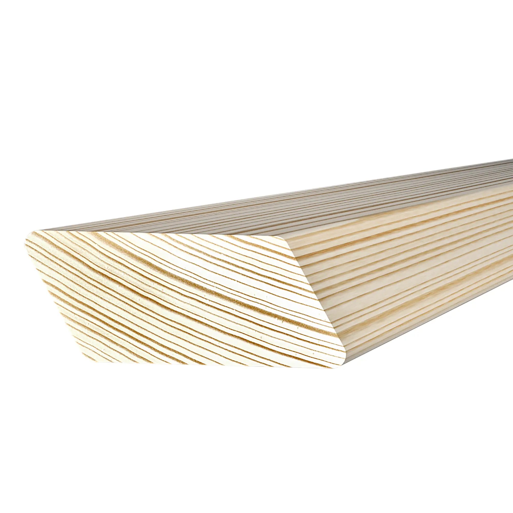 Изображение товара Брусок скошенный сращенный 28x70x3000 мм хвоя сорт Экстра без сучков