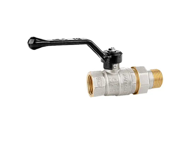 Изображение товара Кран шаровой LD Pride с американкой наружная резьба 1 дюйм для водо- и теплоснабжения