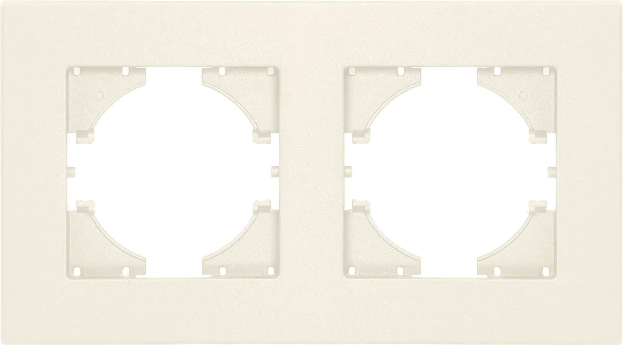Изображение товара Рамка для розеток и выключателей Gusi Electric City 2 поста бежевый