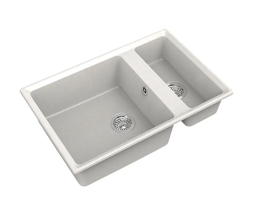 Изображение товара Мойка под столешницу Эко-м Эком 50x76x20 см искусственный камень цвет белый