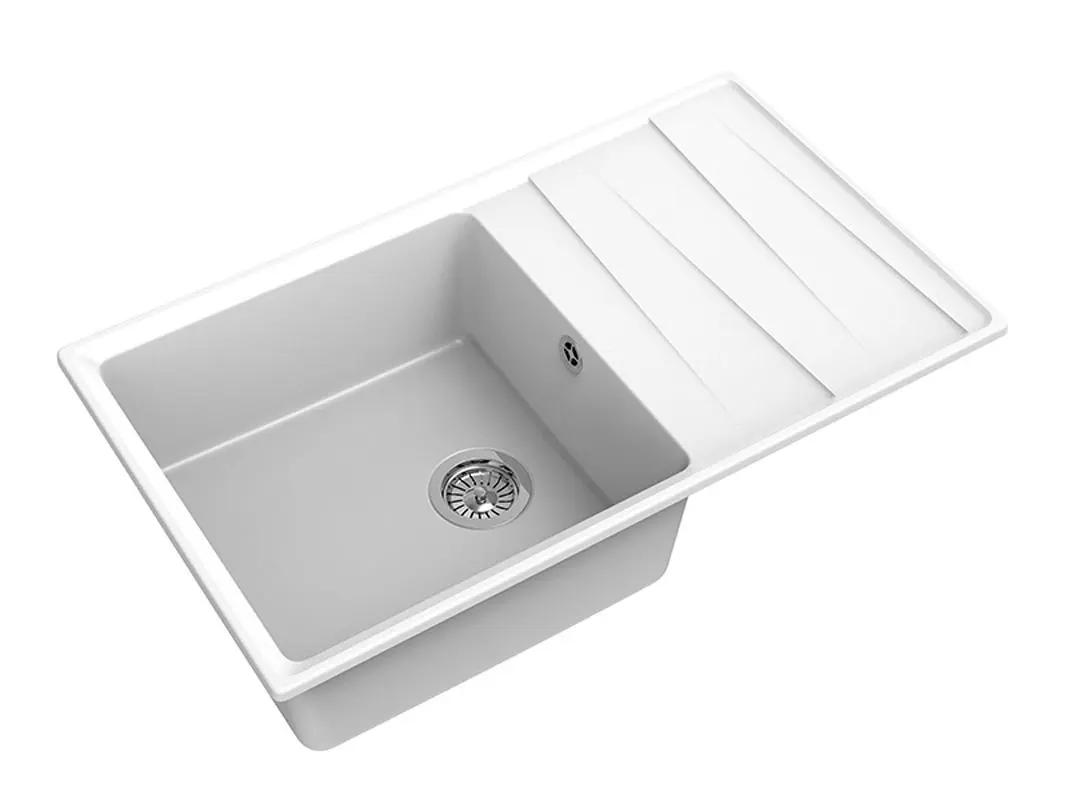 Изображение товара Мойка под столешницу Эко-м Эком 50x86x20 см искусственный камень цвет иней