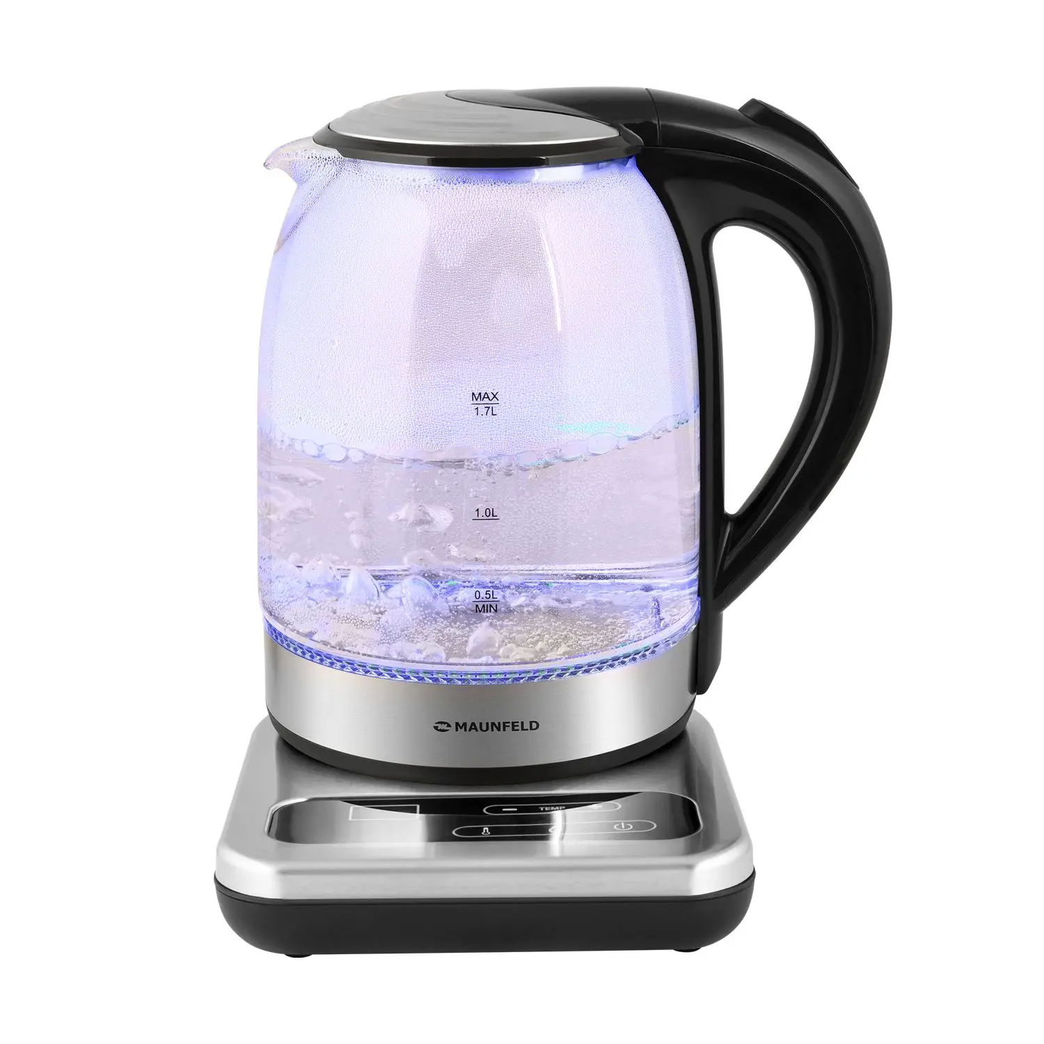 Изображение товара Электрический чайник Maunfeld MGK-614BK 1.7 л стекло цвет черный