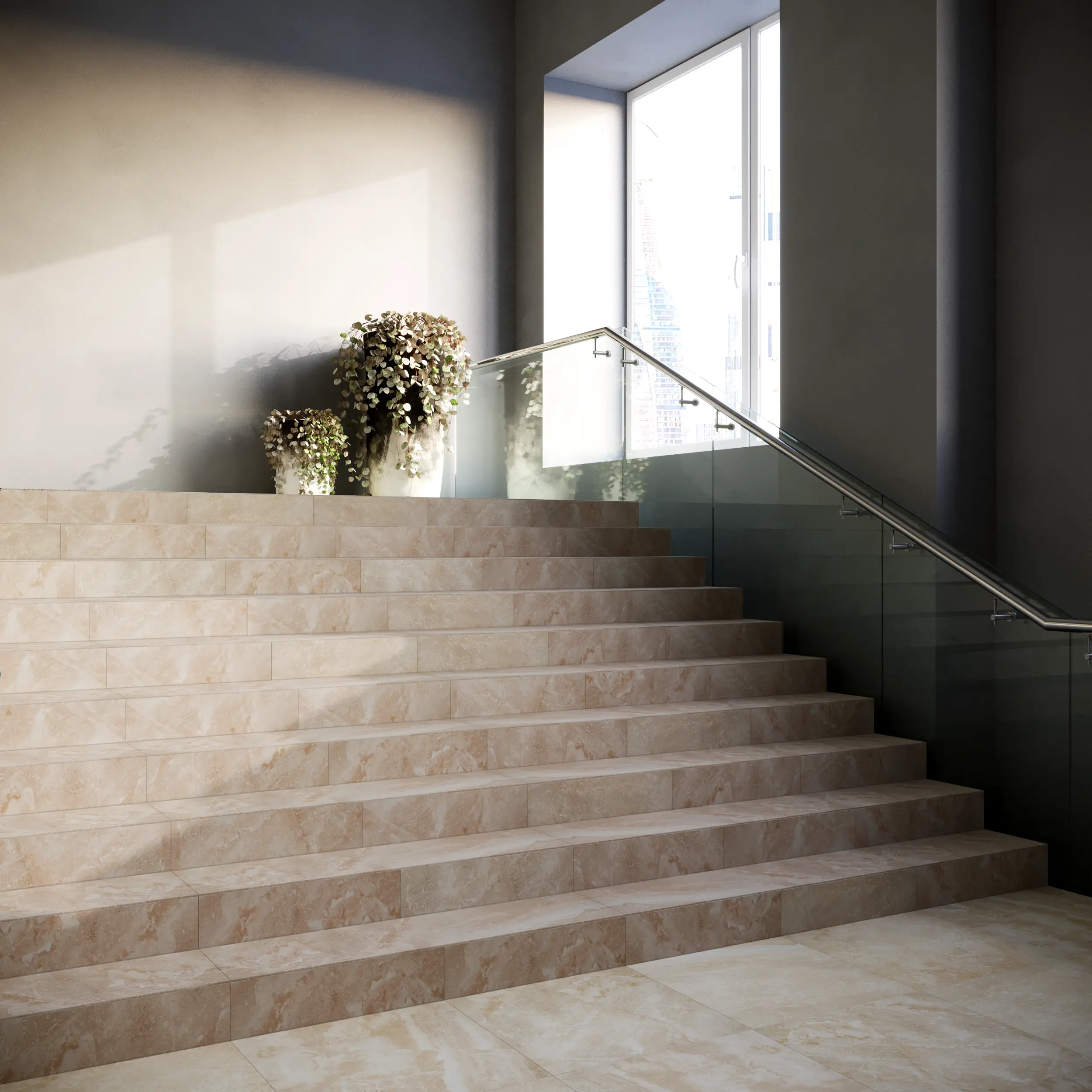 Изображение товара Подступенок Progress Магма 60x15 см коричневый светлый