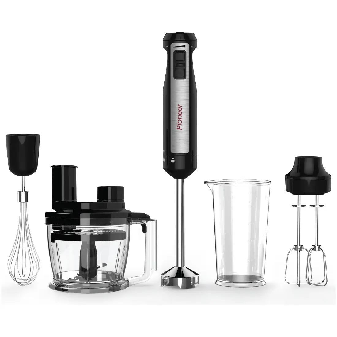 Изображение товара Погружной блендер Pioneer HB135S 5 скоростей черный