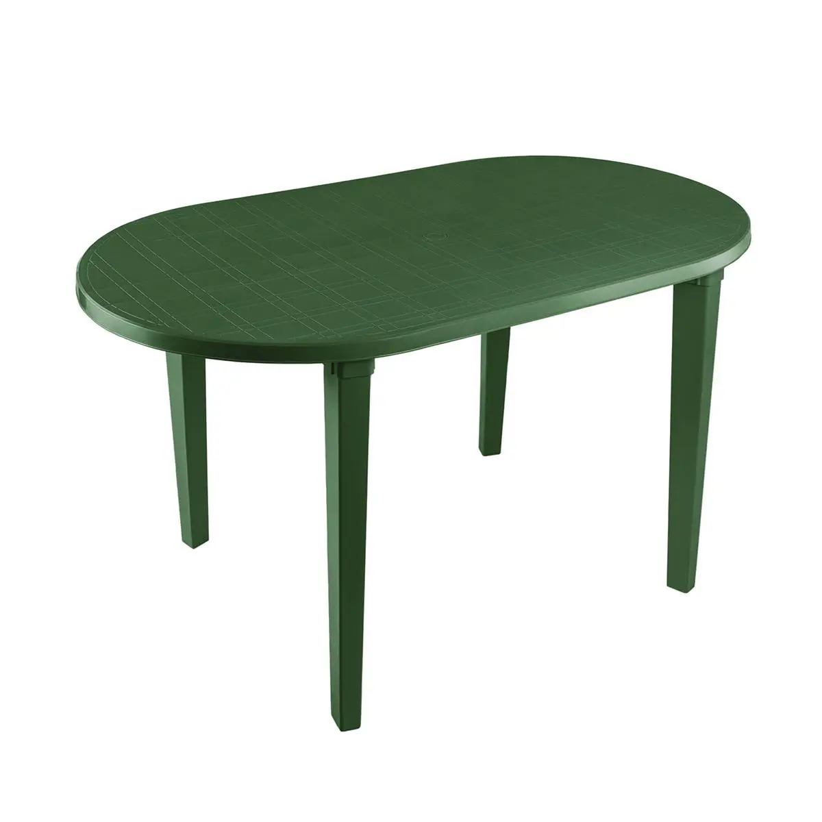 Изображение товара Нераздвижной садовый стол Стандарт пластик 140 см x 80 см x 71 см пластик зеленый