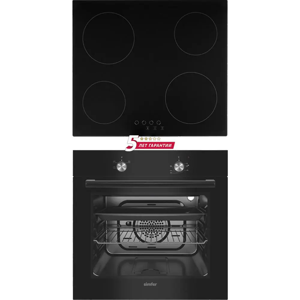 Изображение товара Комплект бытовой техники 2 предмета Simfer S64B000 цвет черный