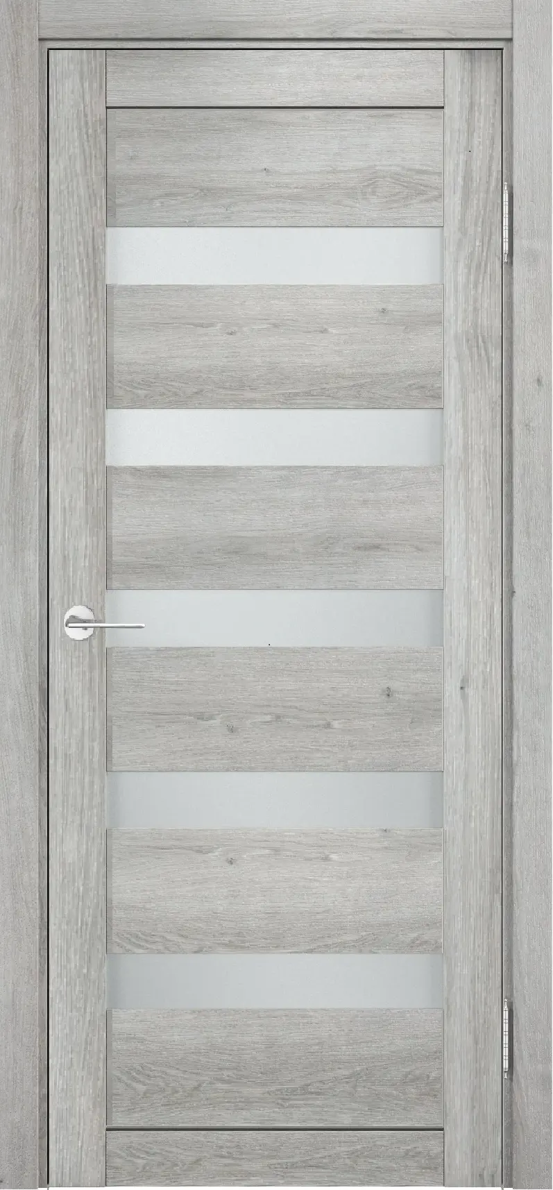 Изображение товара Межкомнатная стеклянная дверь Мюнхен 03 70х200 см серый с замком и петлями