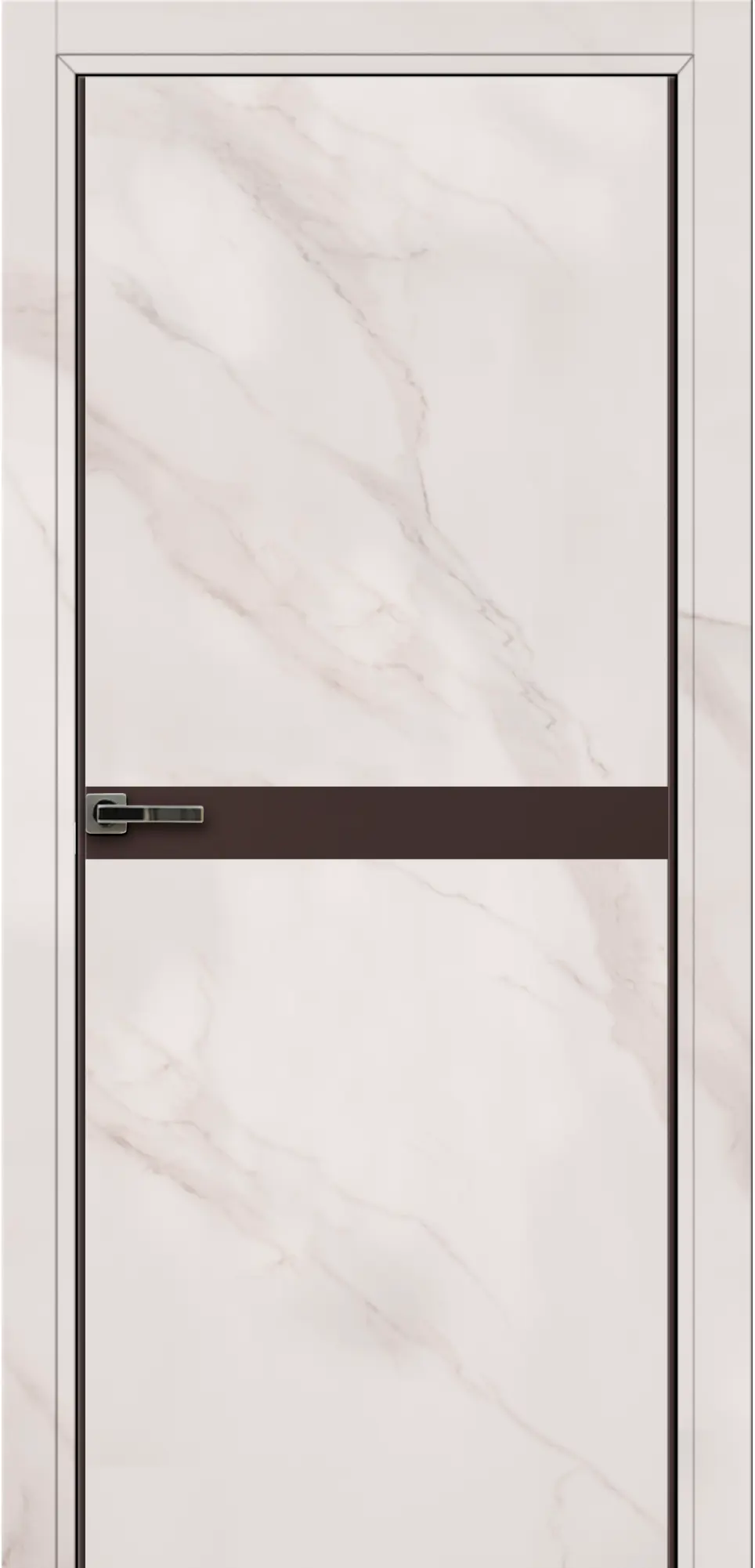Изображение товара Дверь межкомнатная глухая с замком Мраморный 70x200 см Бежевый