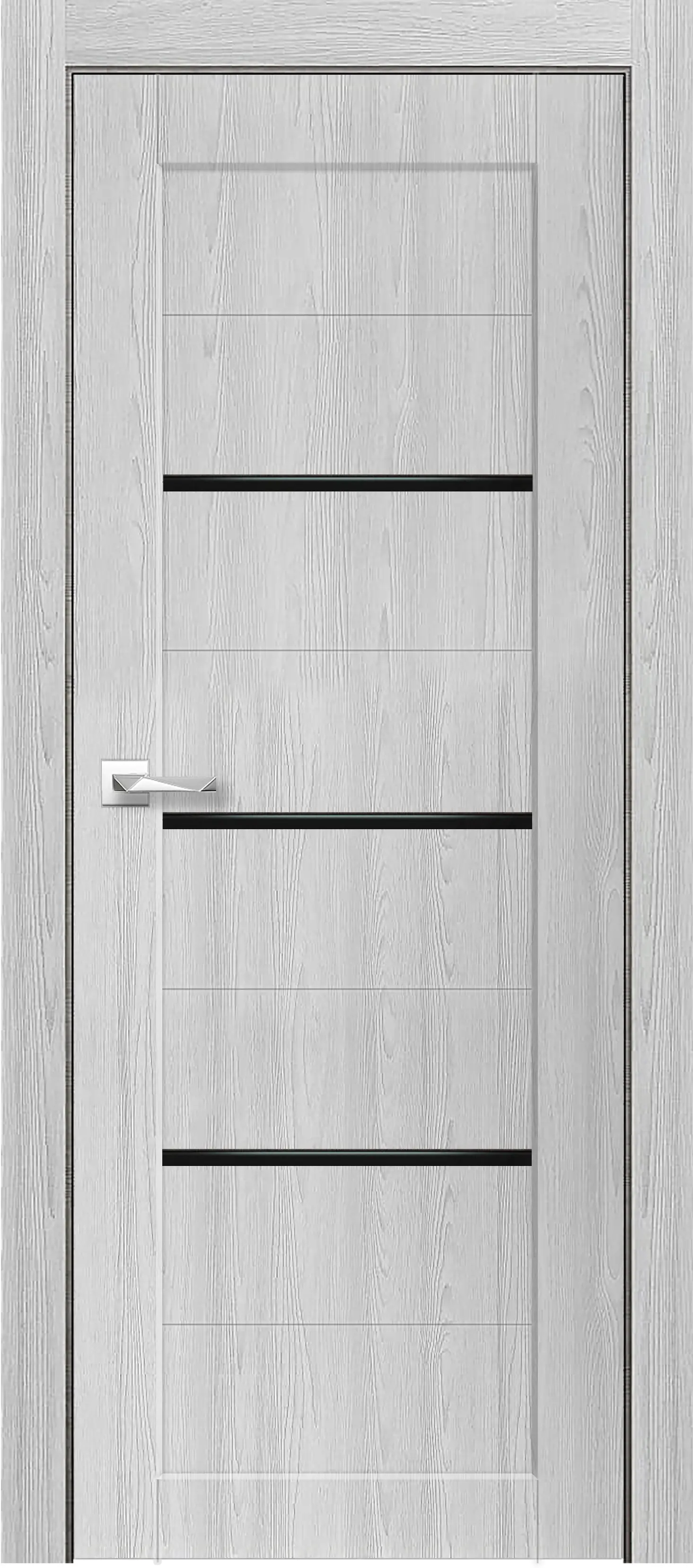 Изображение товара Дверь межкомнатная глухая Тревизо 2 90x200 см финиш бумага цвет ясень дали серый без замка, без петель