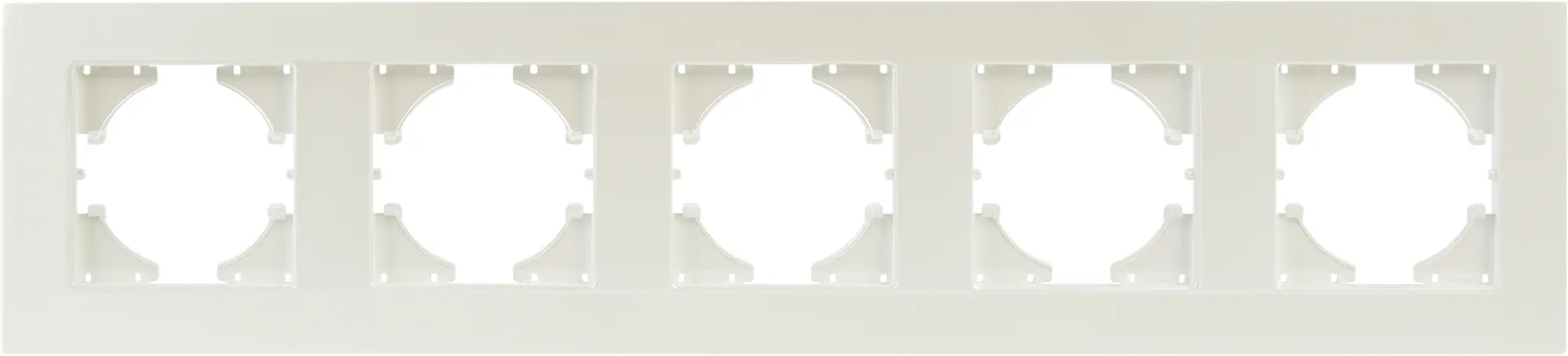 Изображение товара Рамка для розеток и выключателей Gusi Electric City С1115-028 5 постов жемчуг
