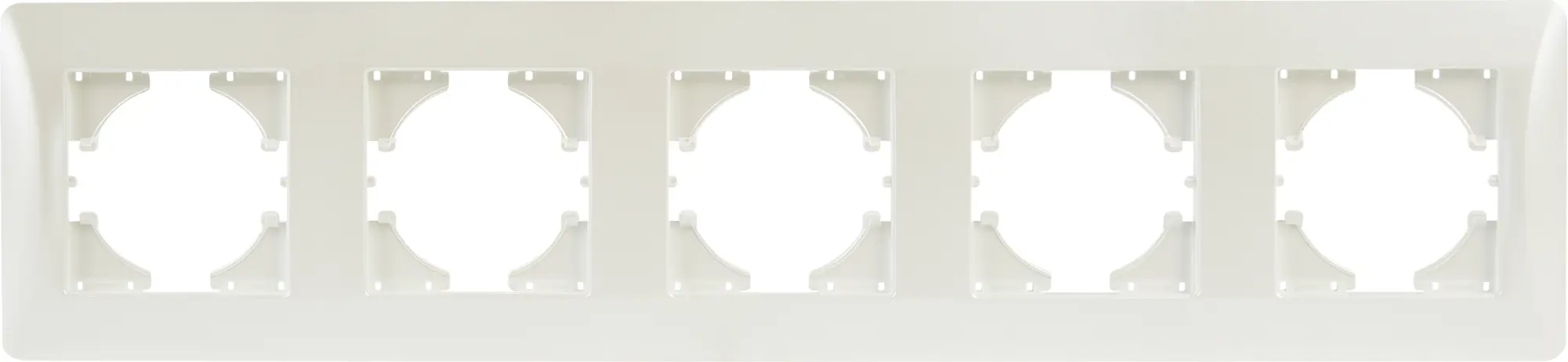 Изображение товара Рамка для розеток и выключателей Gusi Electric Ugra С1150-028 5 постов цвет жемчуг