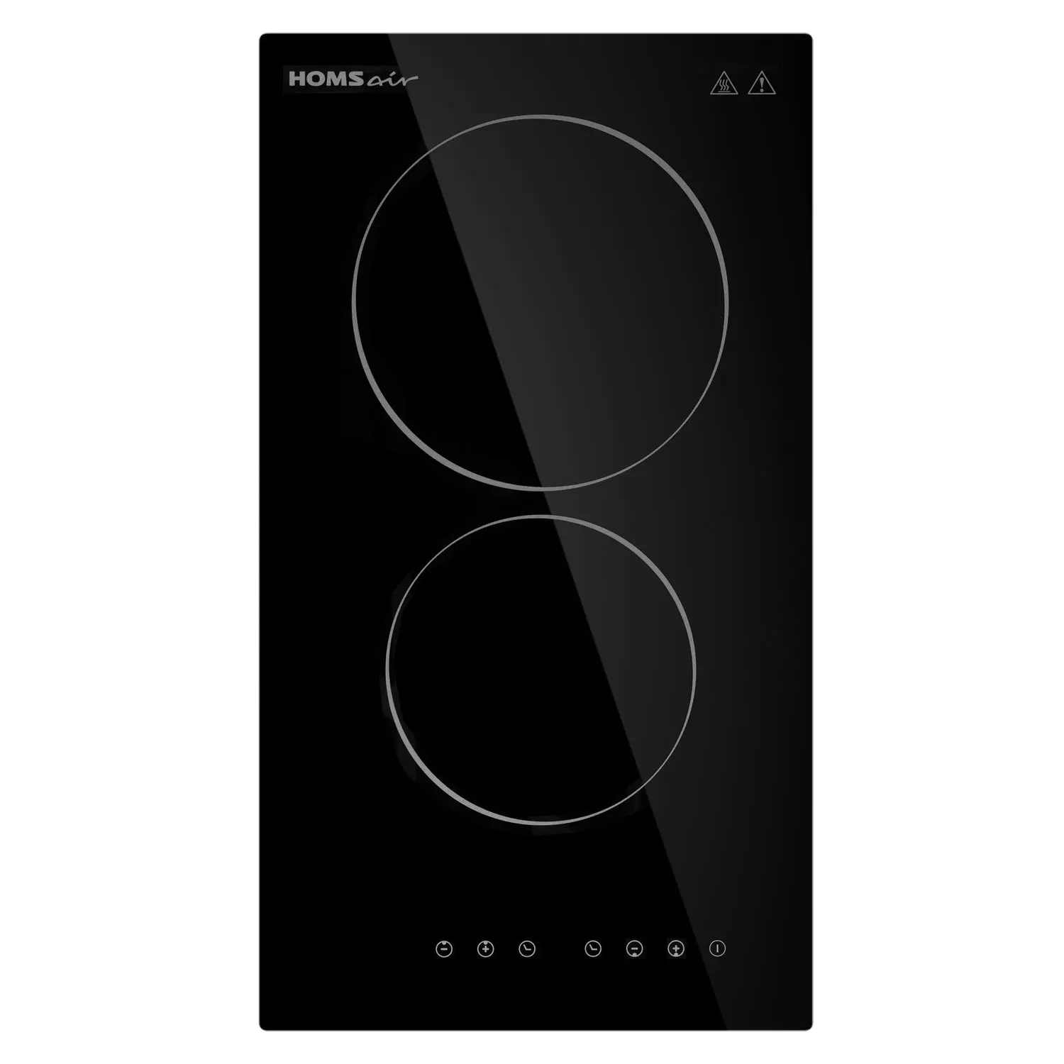 Изображение товара Электрическая варочная панель Homsair HVC32BK 29 см 2 конфорки цвет черный