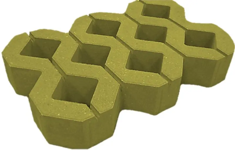 Изображение товара Газонная решетка желтая 600x400x80 мм для дачи и сада